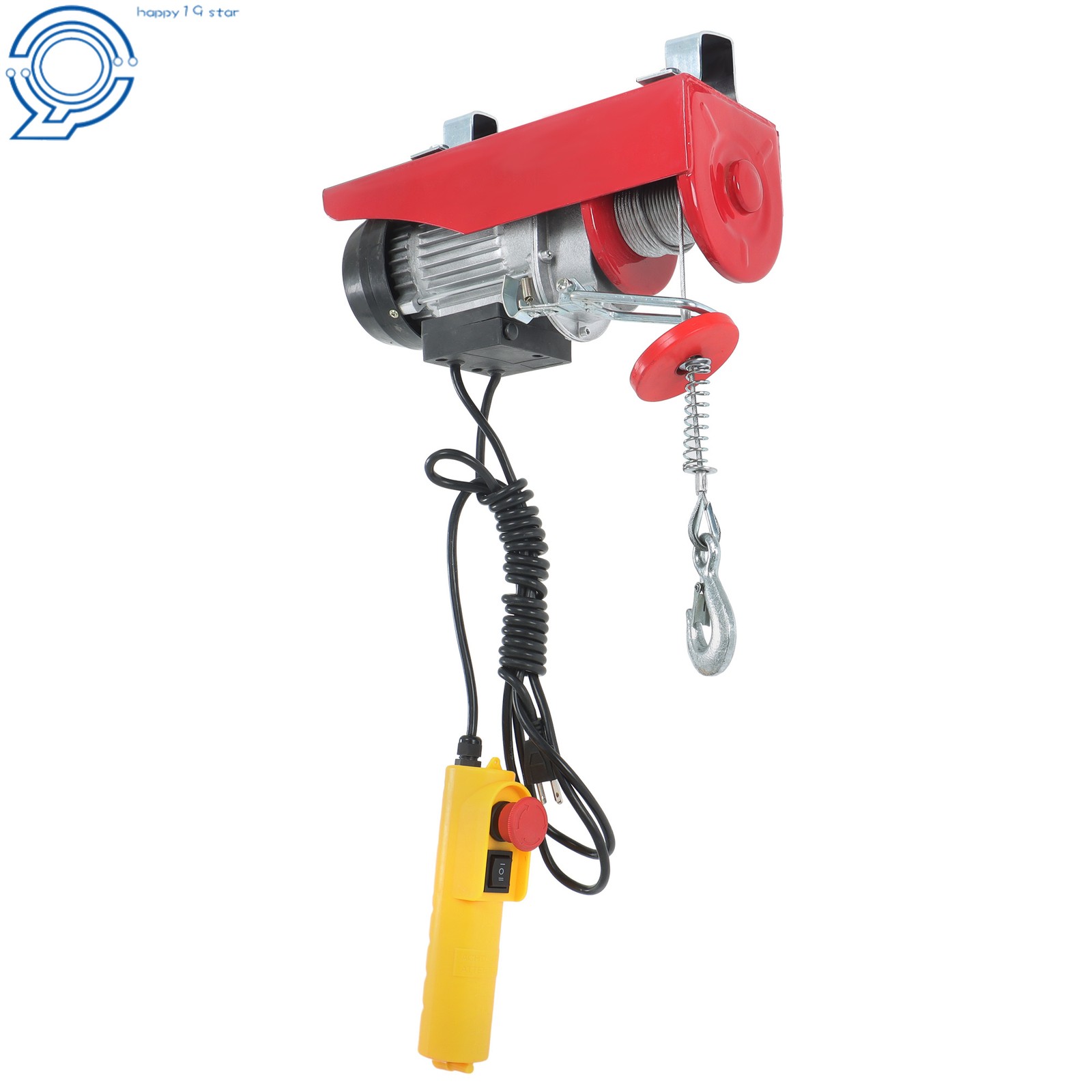 Electric Hoist, 110V 440 Lbs Winch with 6.6ft Remote Control Height 20-40ft