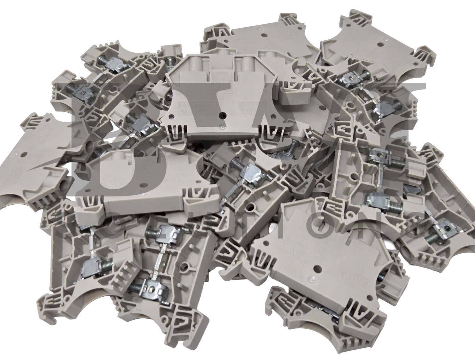 NEW Weidmuller 1020200000 Feed-Through Terminal Block WDU 6 Dark Beige Lot of 23