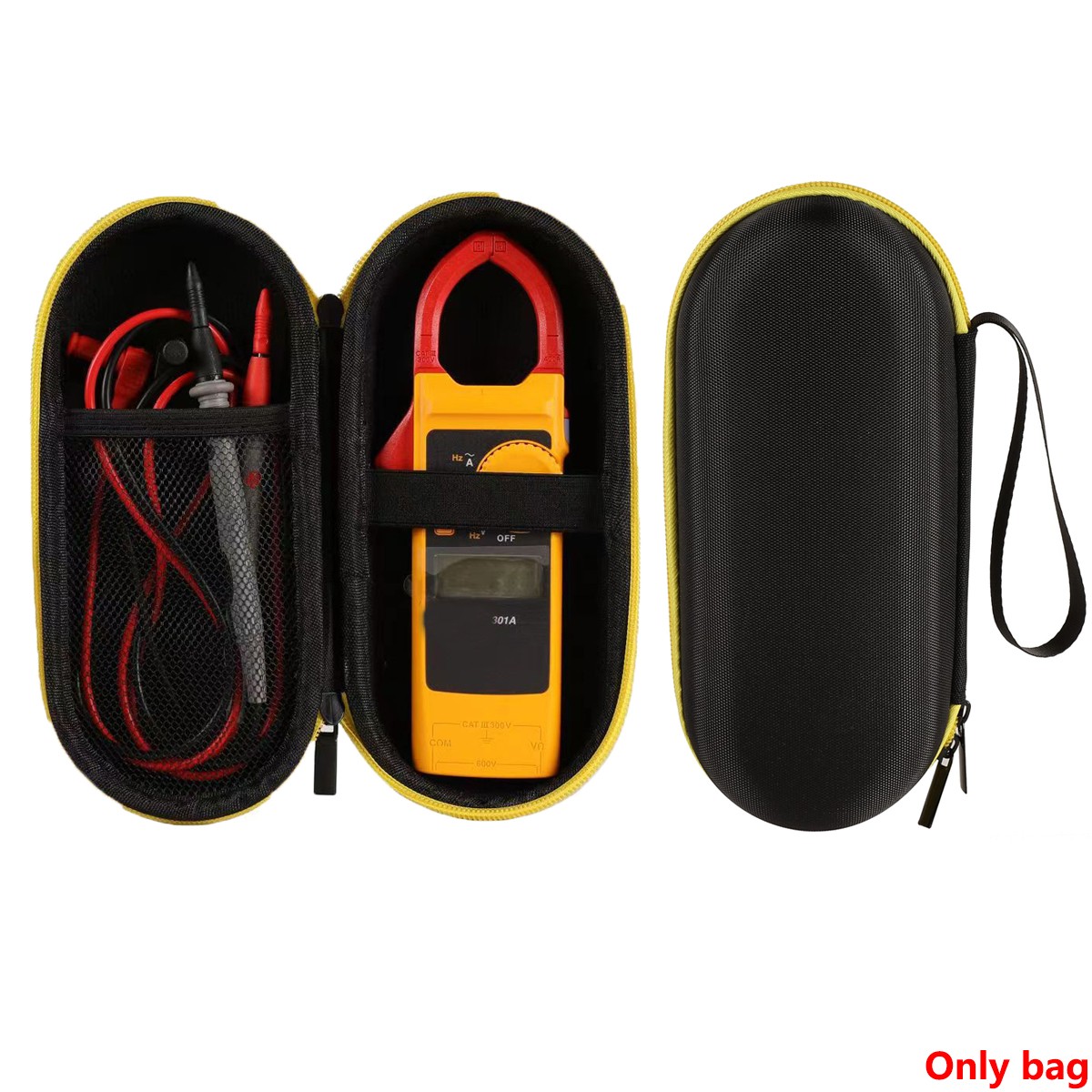 Portable Storage Bag Shockproof Carry Case for Fluke301A+/301B301C Clamp Meter