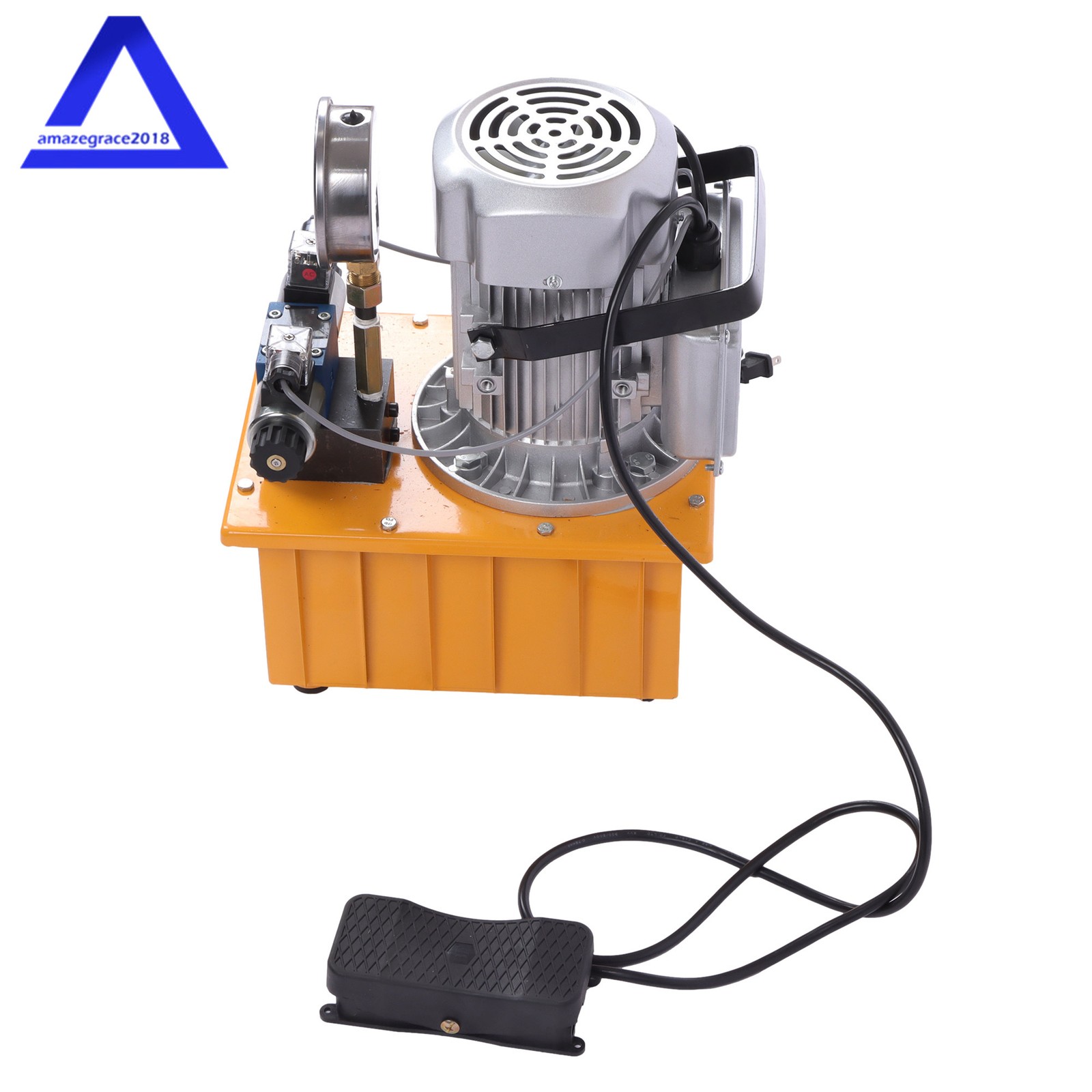 Electric Hydraulic Pump Double Acting Oil Pump 10000 PSI 750W 8L Solenoid Valve