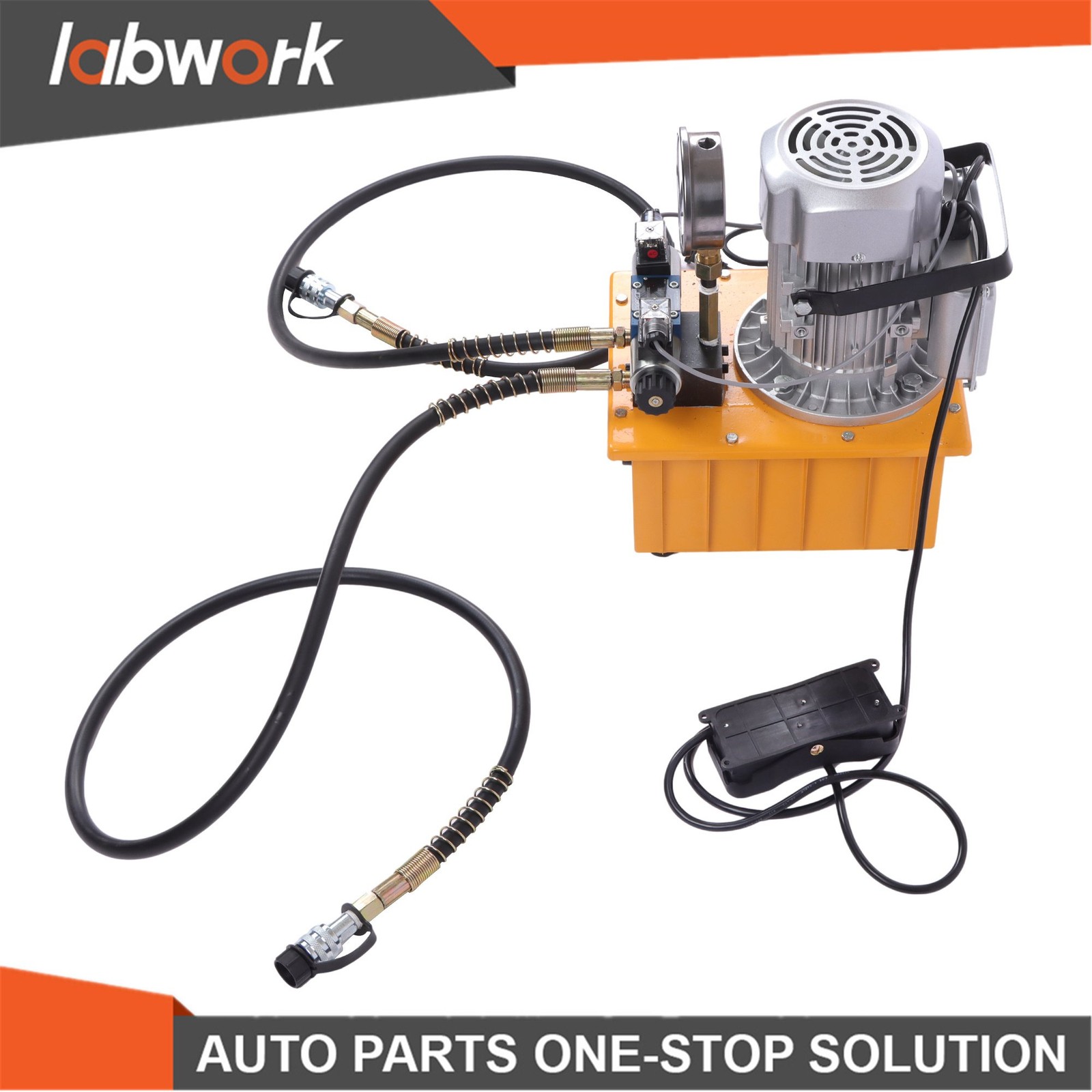 Labwork 10000 PSI Double Acting Hydraulic Pump 8L 0.7L/min 750W 110V