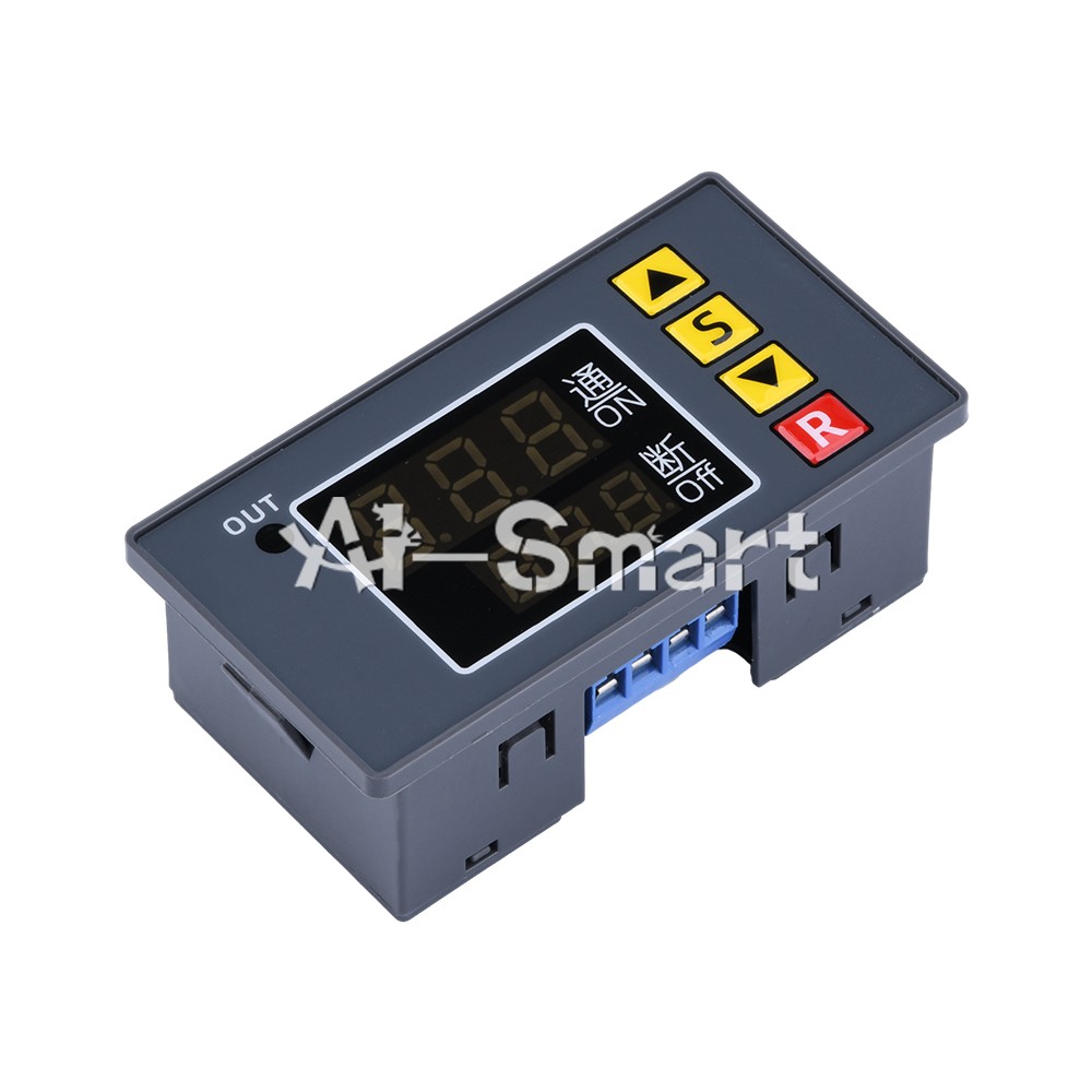 AC110-220V LED Dual Display Cycle Timing Delay Relay Module 0-999s 0-999m 0-999h
