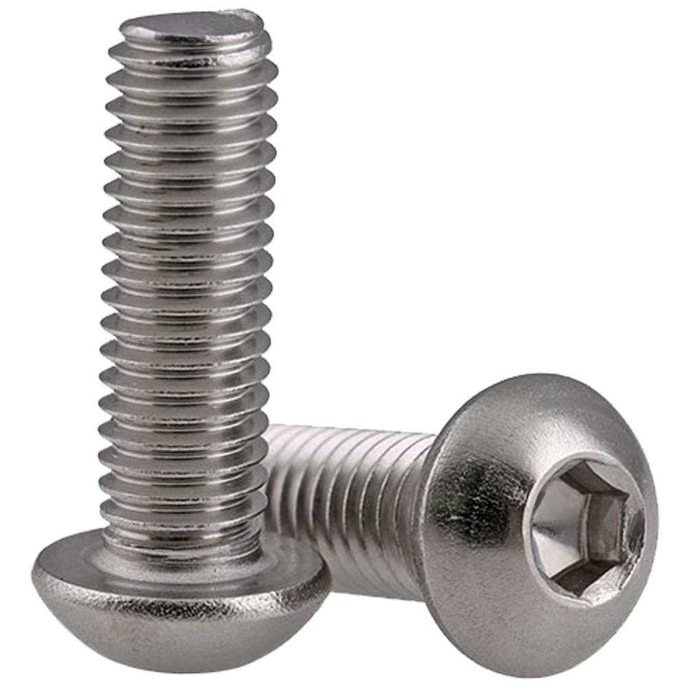M10 x 1.5 304 Stainless Steel Button Head Socket Cap Screws Allen Bolts ISO 7380