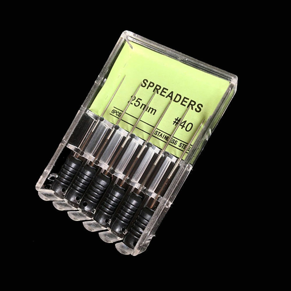 Dental Endo Finger Spreader 21/25mm,Root Canal Files Hand Use Assorted 6/Box