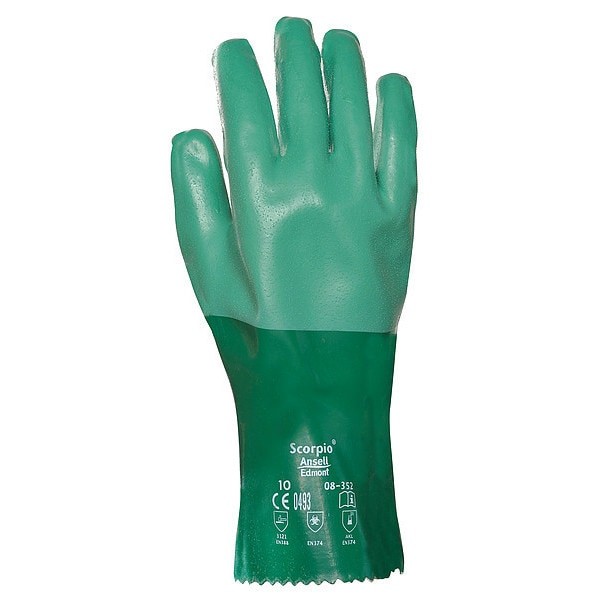 Ansell 08-352 Alphatec(R) 08-352 Chemical Resistant Gloves, Neoprene, 12 In L,