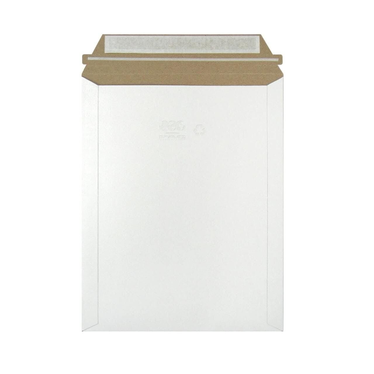 500 Pack 9×11.5 White Rigid Flats Self-Seal Cardboard Envelope Mailers 9″x11.5″