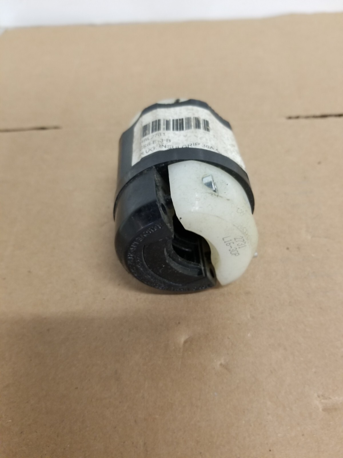 Hubbell HBL2731 InsulGrip Twist-Lock Plug 30A 3 Ph 480VAC 3 Pole 4 Wire GRND