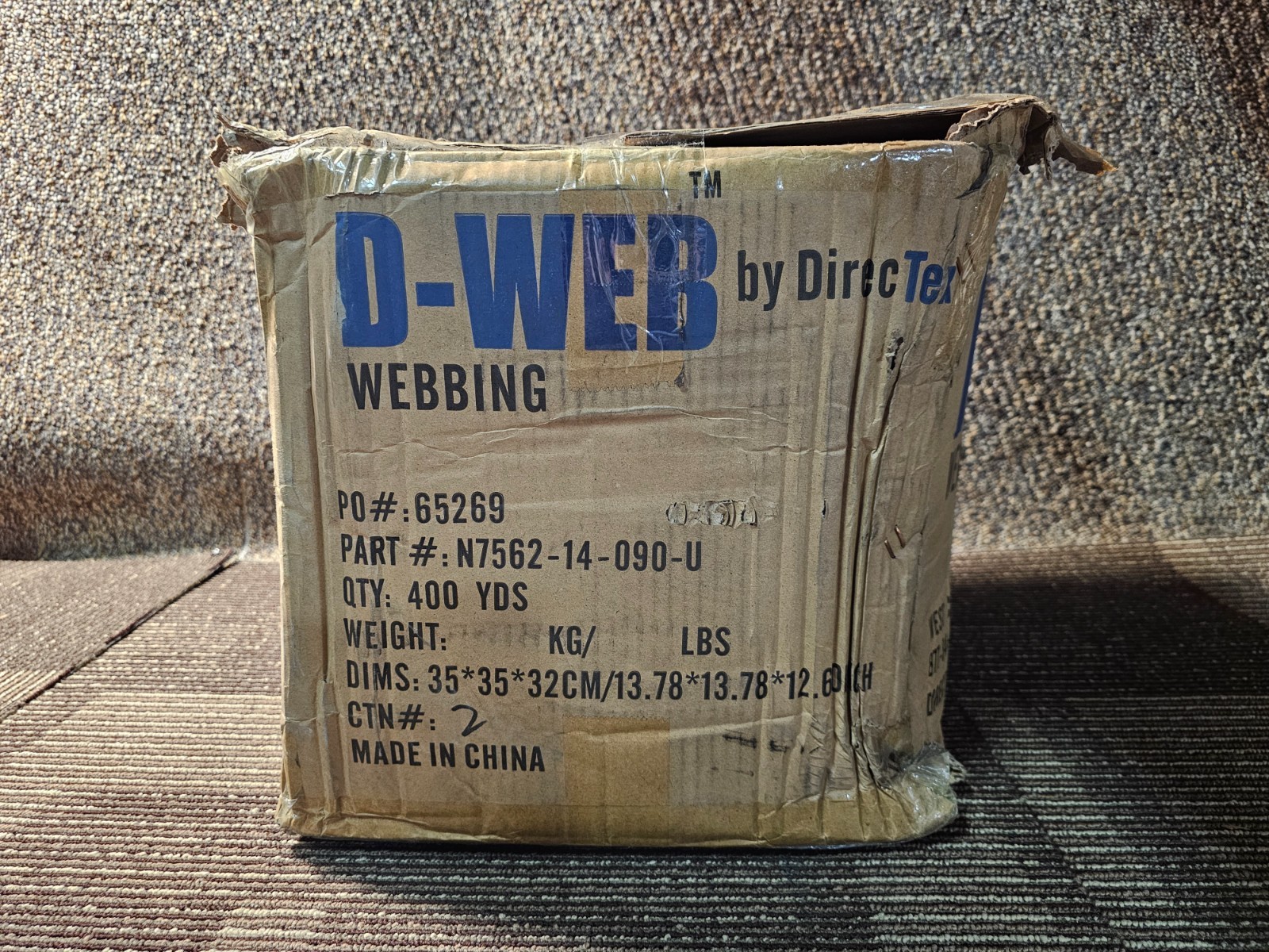 D-WEB Webbing N7562-14-090-U Narrow Woven Nylon Webbing 1-1-2″ 400 Yards Nylon