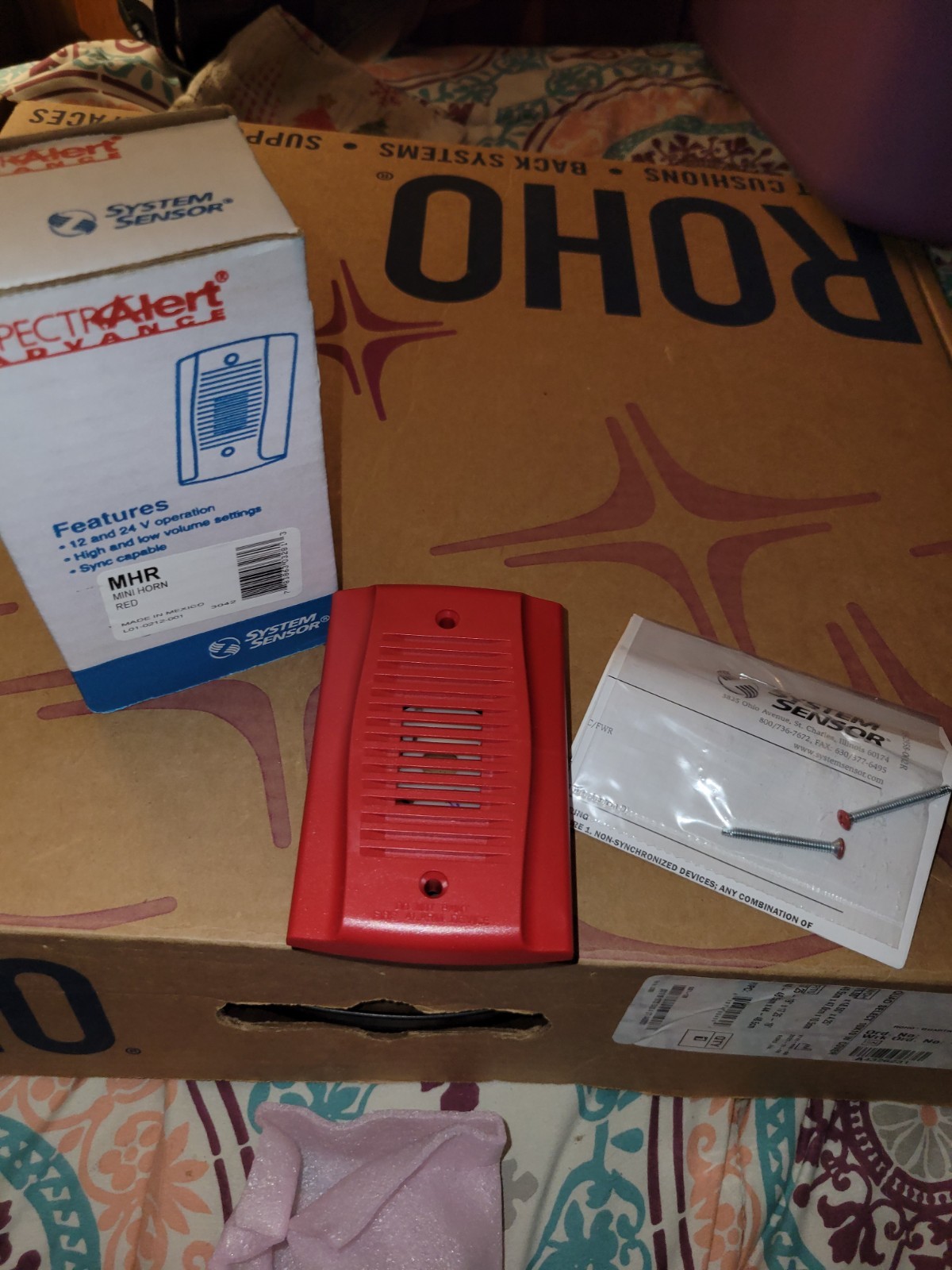 System Sensor Mini Horn – Red