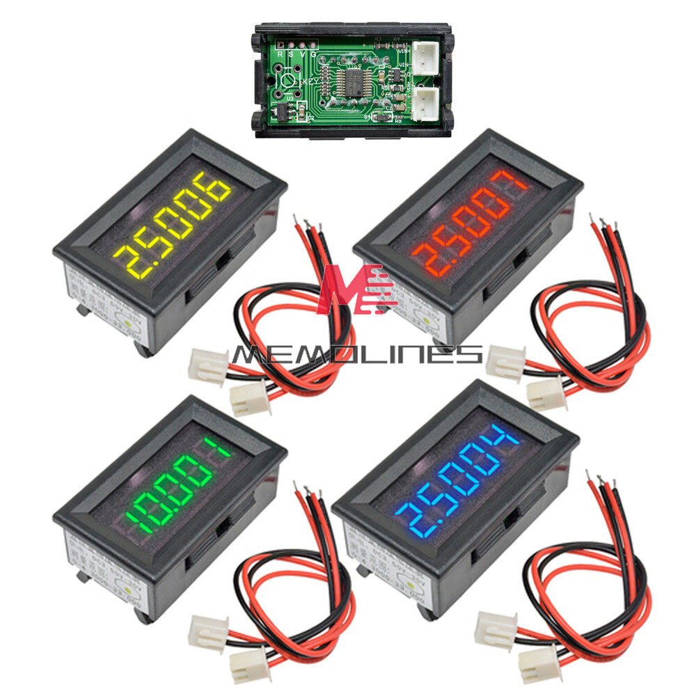 DC 0-4.3000-33.000V 5 Digit Digital Voltmeter Voltage Meter Car Panel 4Colors