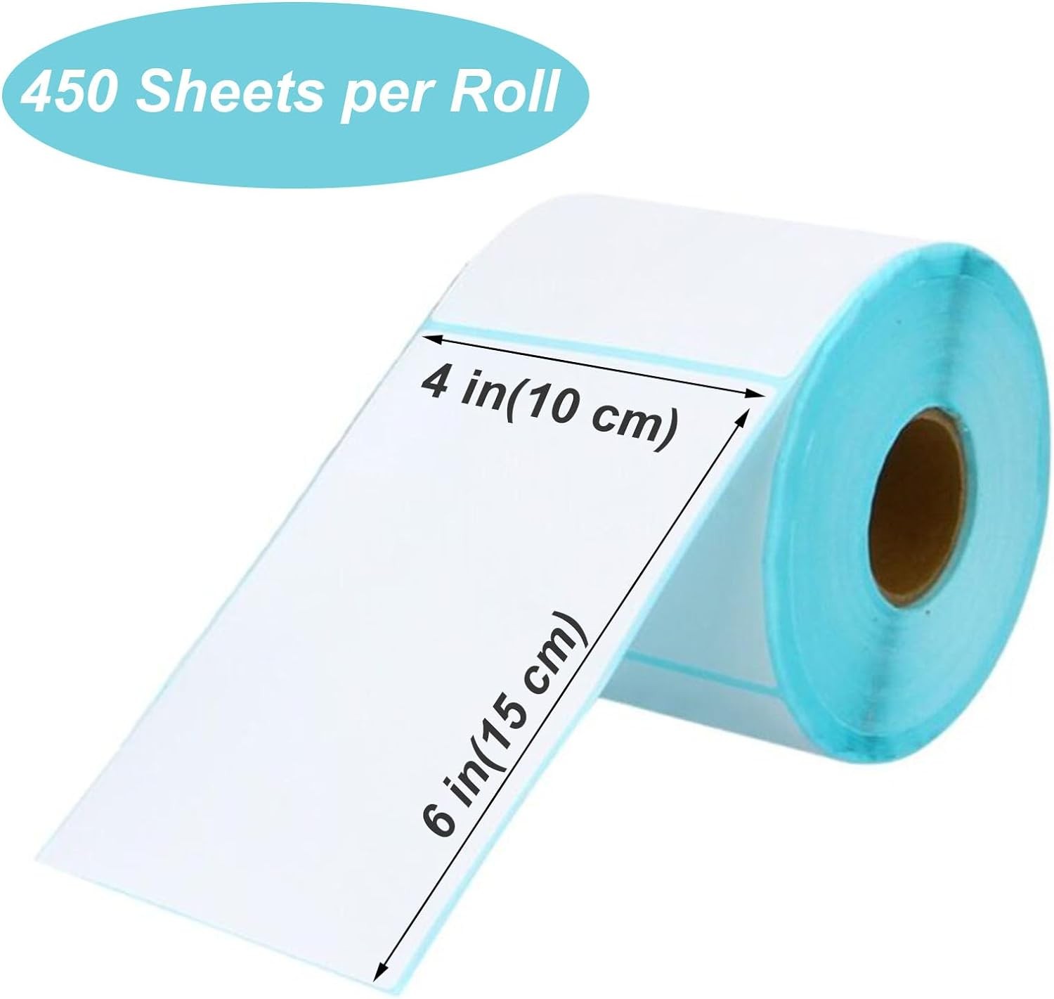 450/Roll Direct Thermal Shipping Labels 4″x6″ for Zebra, Rollo, MUNBYN,MFLABEL