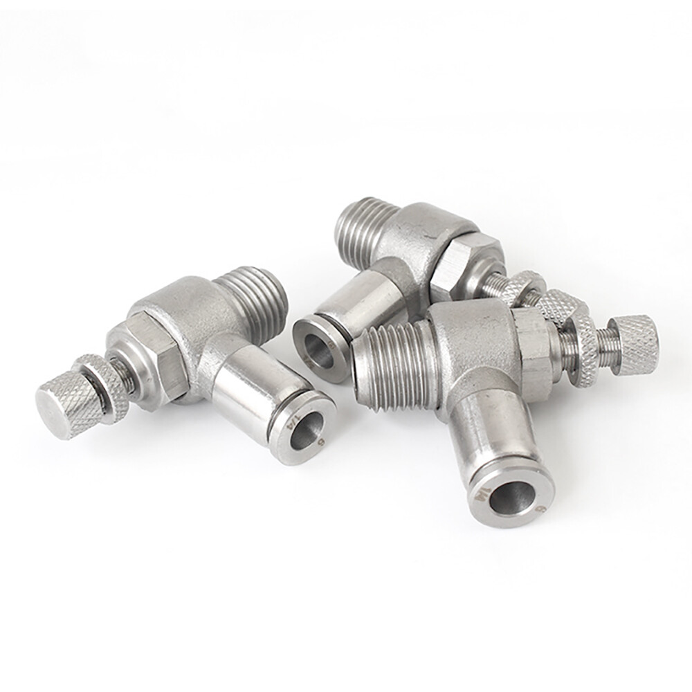 A2 Stainless Steel Pneumatic Push in Connectors Air Water Pipe All Type Fittings