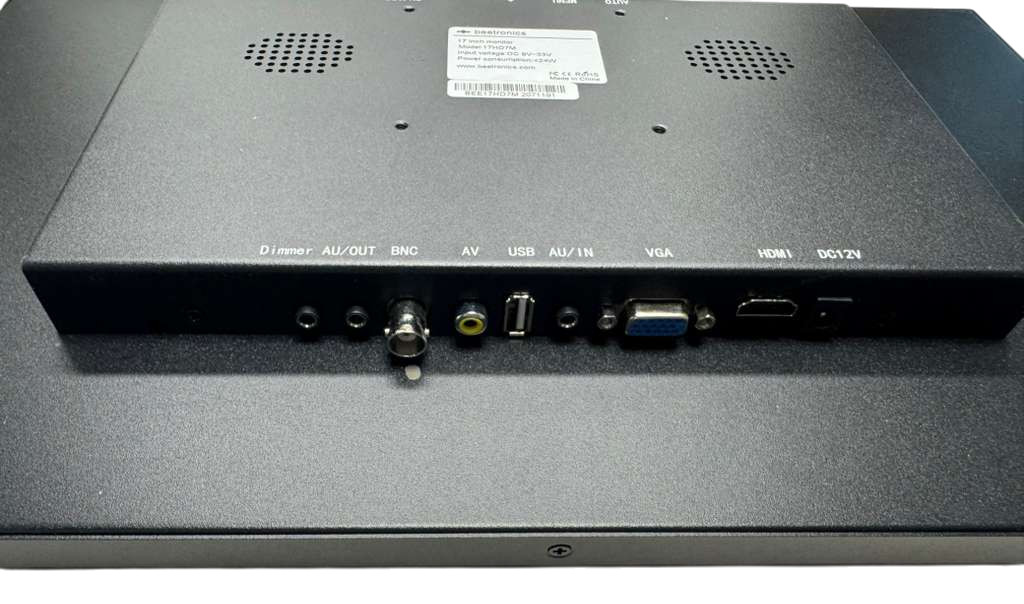 Beetronics 17HD7M Monitor 17″, DC9V-28V, 24W, BEE17HD7M, 2071191, BEE-17HD7M