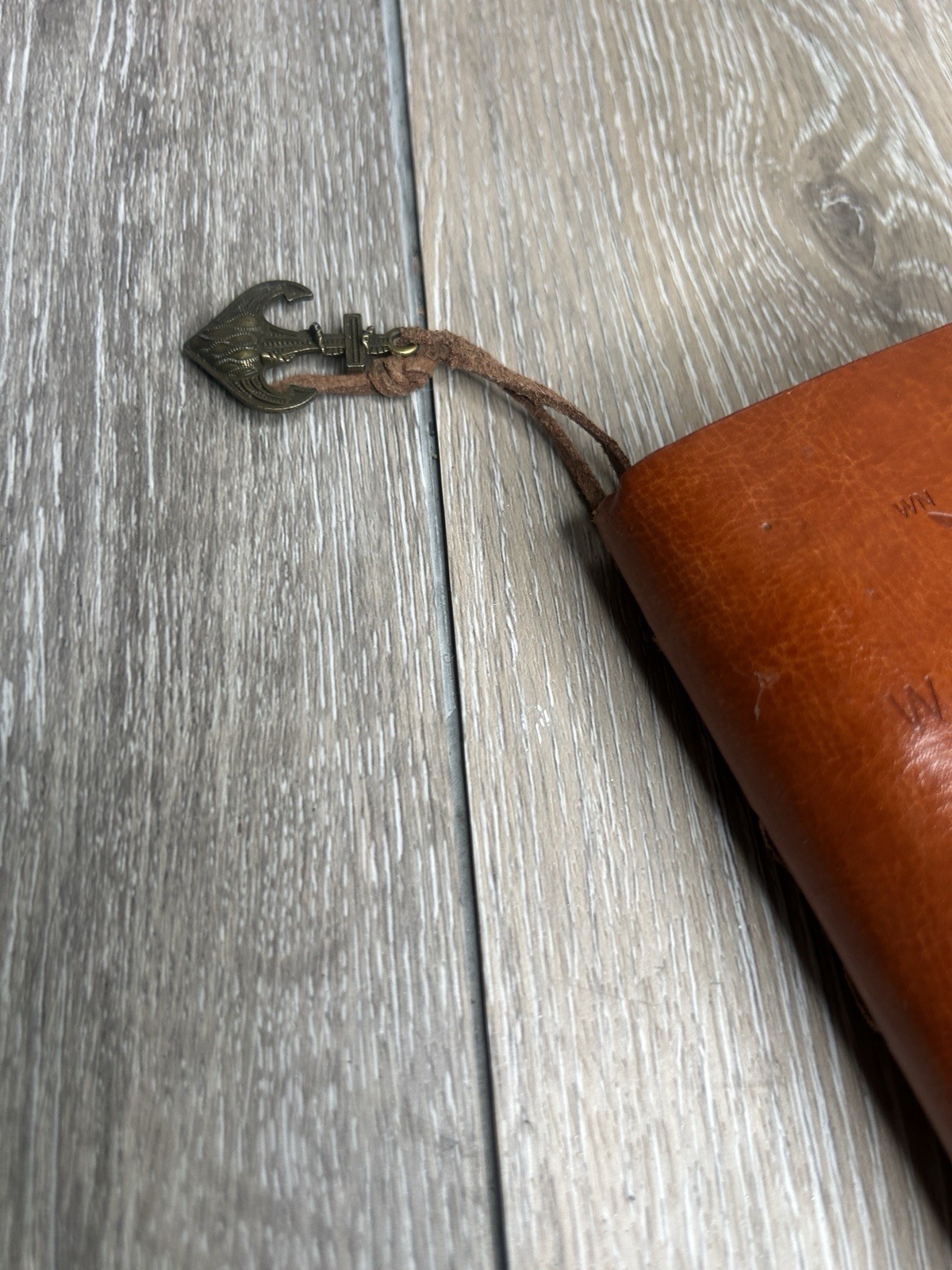 Nautical Vintage Leather Journal Refillable Notebook Compass Anchor Travel Diary
