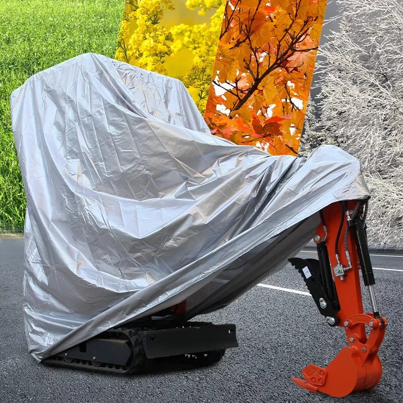 Full Cover For Mini Excavators Outdoor Waterproof UV Snow Dust Rain Resistant