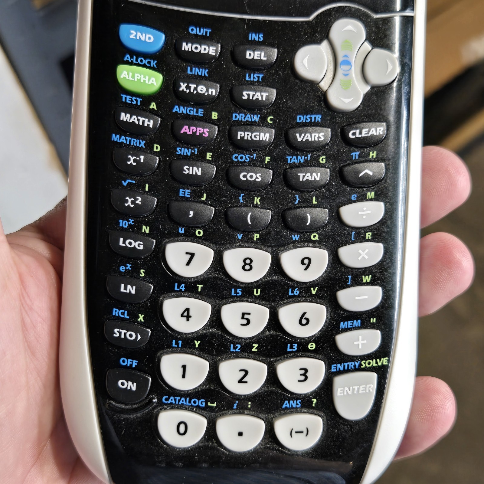 TI-84 Plus C Silver Edition Graphing Calculator Texas Instruments-No Charge Cord