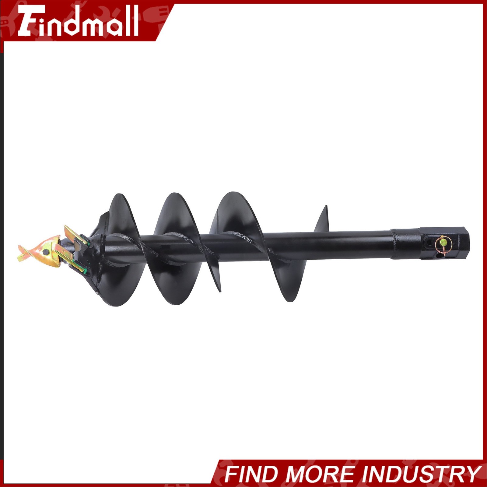 Findmall 2″ Hex Shank 12″ x 48″ Post Hole Digger Auger Bit For Excavator
