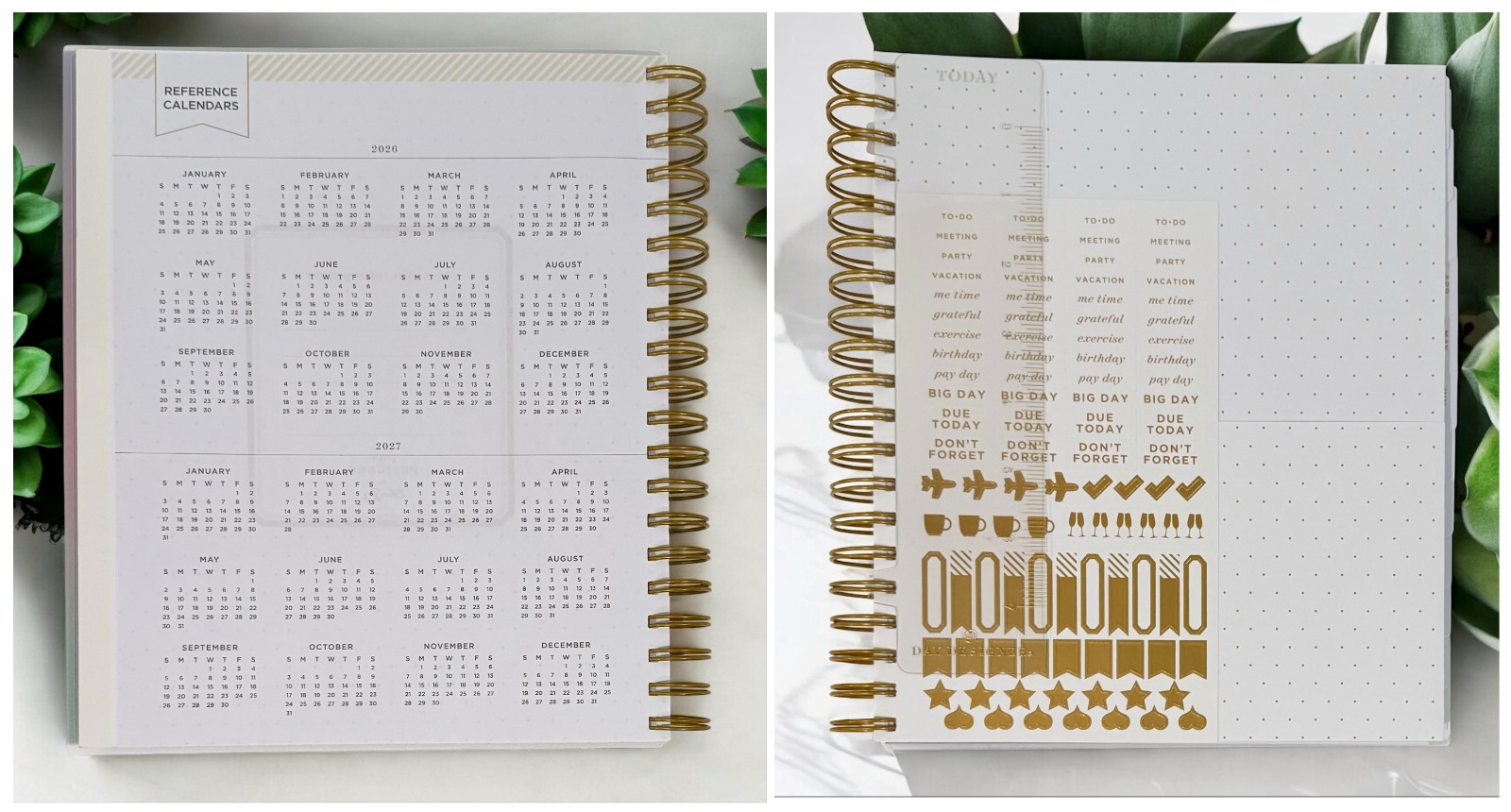 2026 Aurora Boreal Gradient Daily/Monthly Planner Gift Set