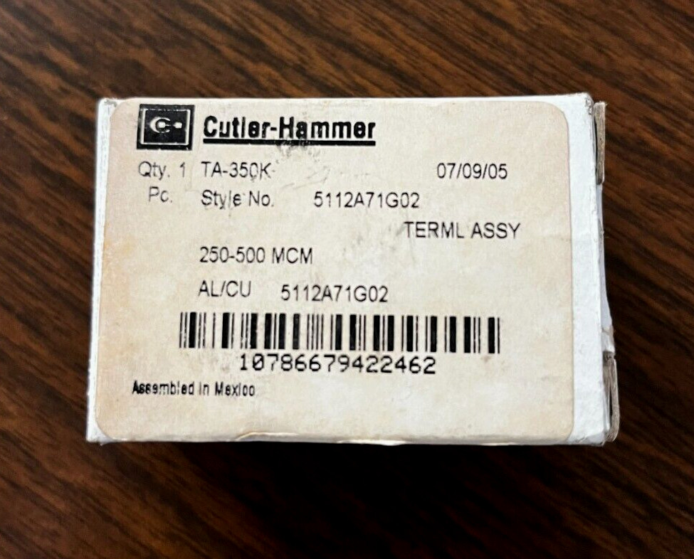 TA-350K 5112A71G02 Cutler Hammer NEW IN BOX