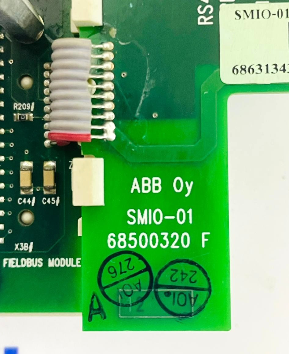 ABB SMIO-01C Industrial I/O Fieldbus Module 68500320 F