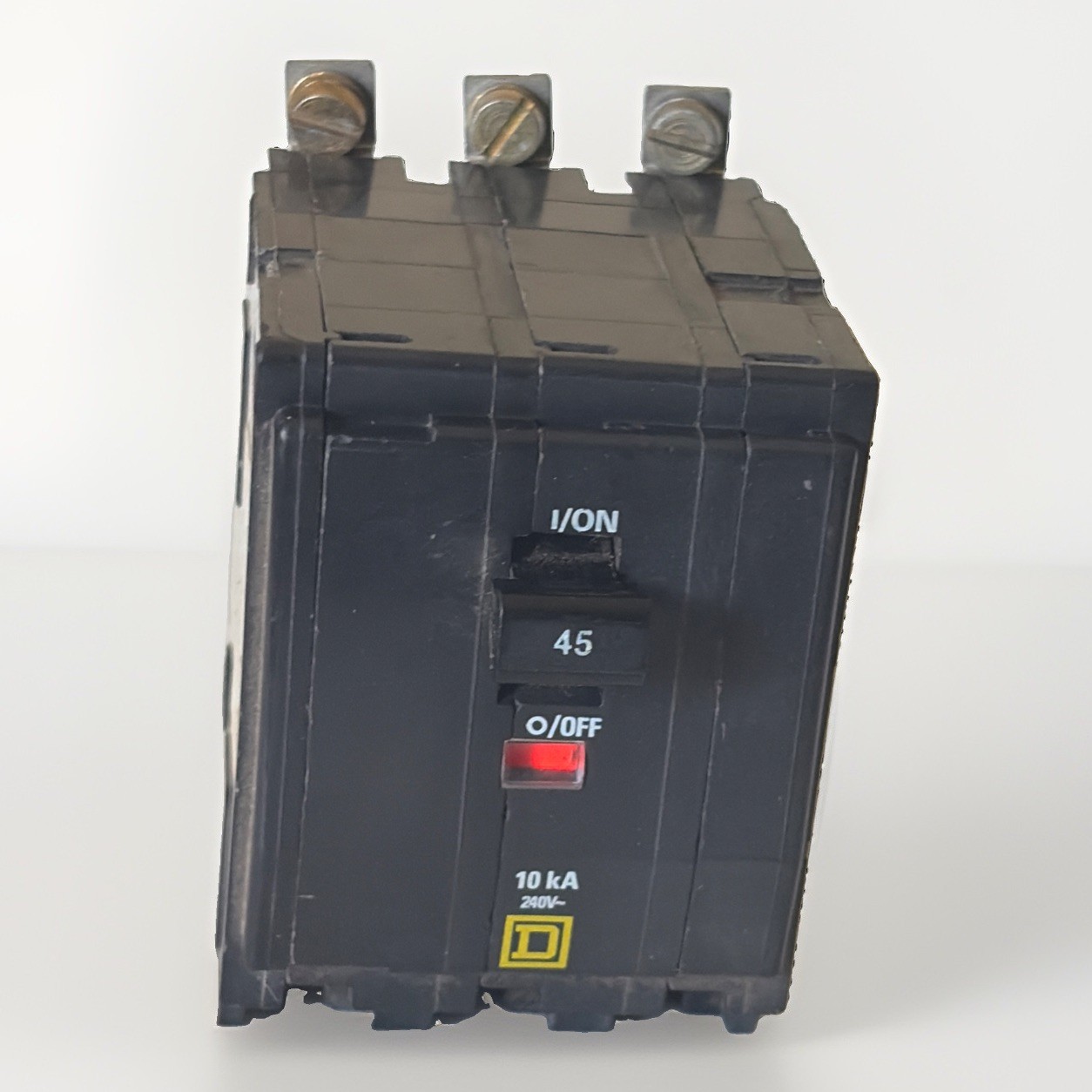 Square D QOB345 45A 3-Pole 240V Bolt-On Circuit Breaker Trip Indicator 10k New