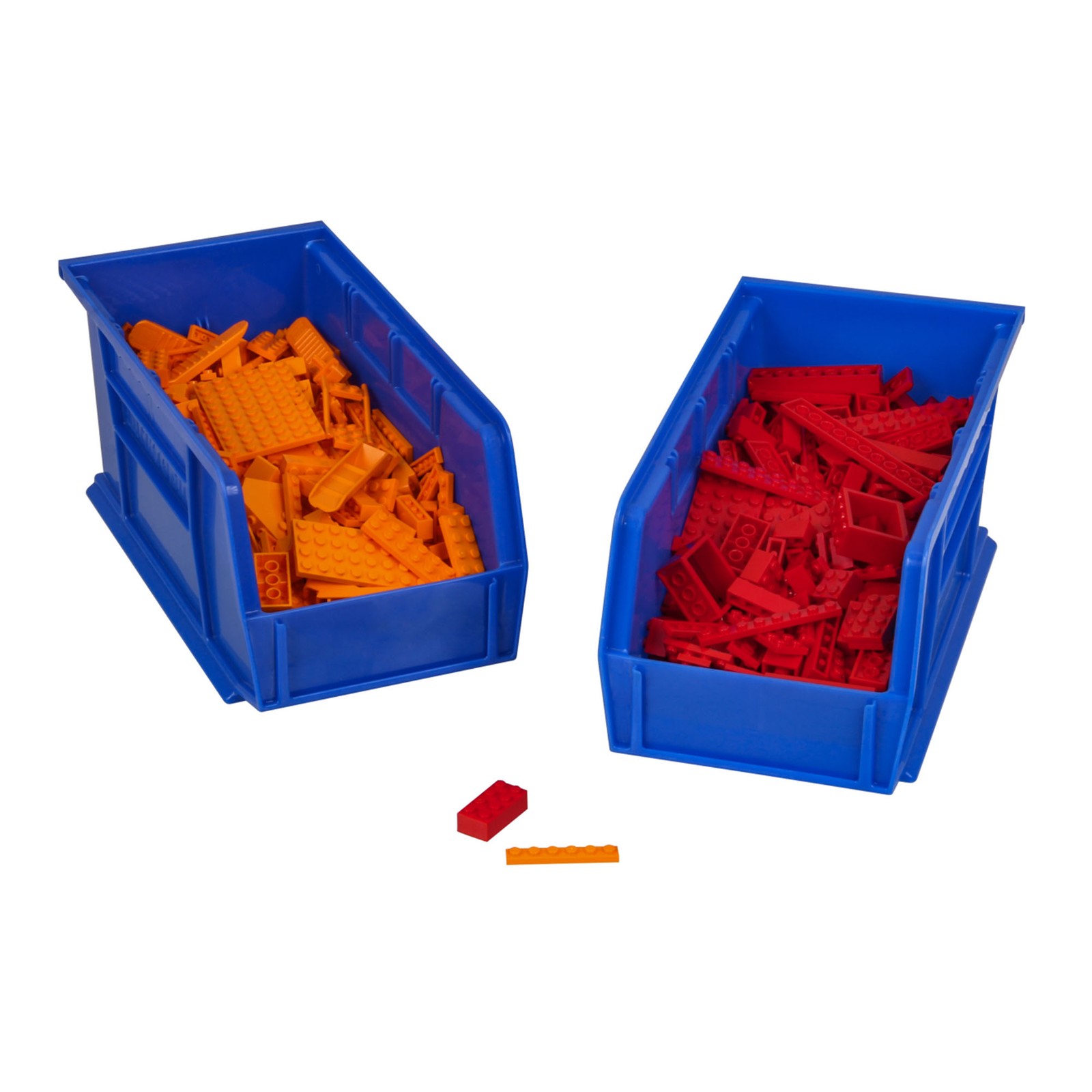 Akro-Mils 12 Pack AkroBins Plastic Storage Bins, Space-Saving Organizers, Blue