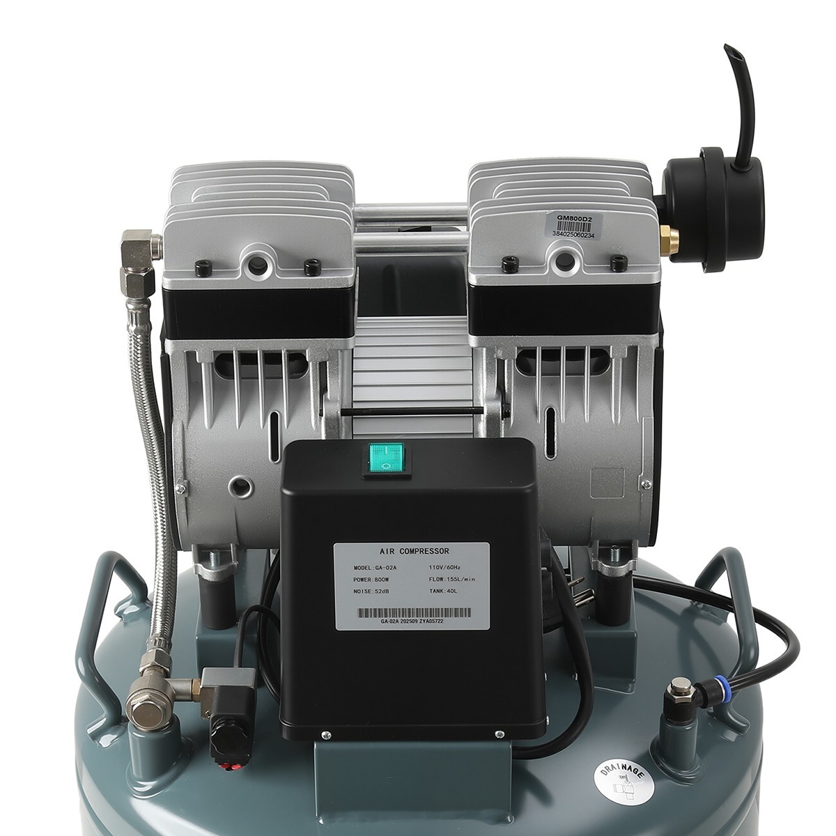 24L/40L Portable Dental Mobile Silent Oil-Free Air Compressor Pump FDA