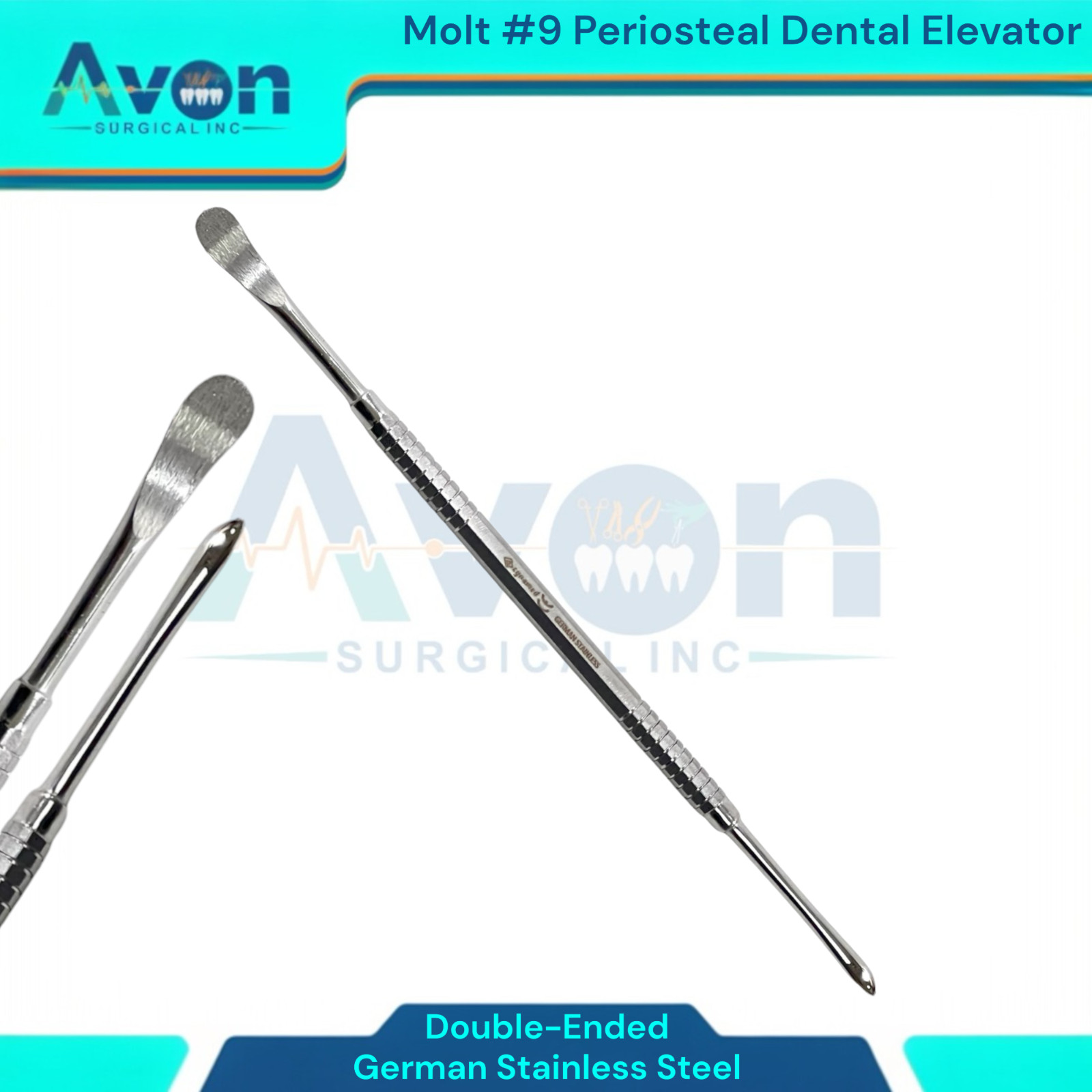 German GRADE MOLT PERIOSTEAL M9 DENTAL SURGERY EXTRACTING EXTRACTION ELEVATOR