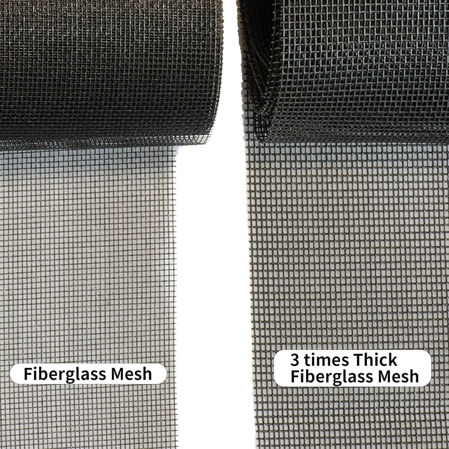 Tooltriz Pet Proof Window Screen Replacement, 48“ x 48“ x 100, Black