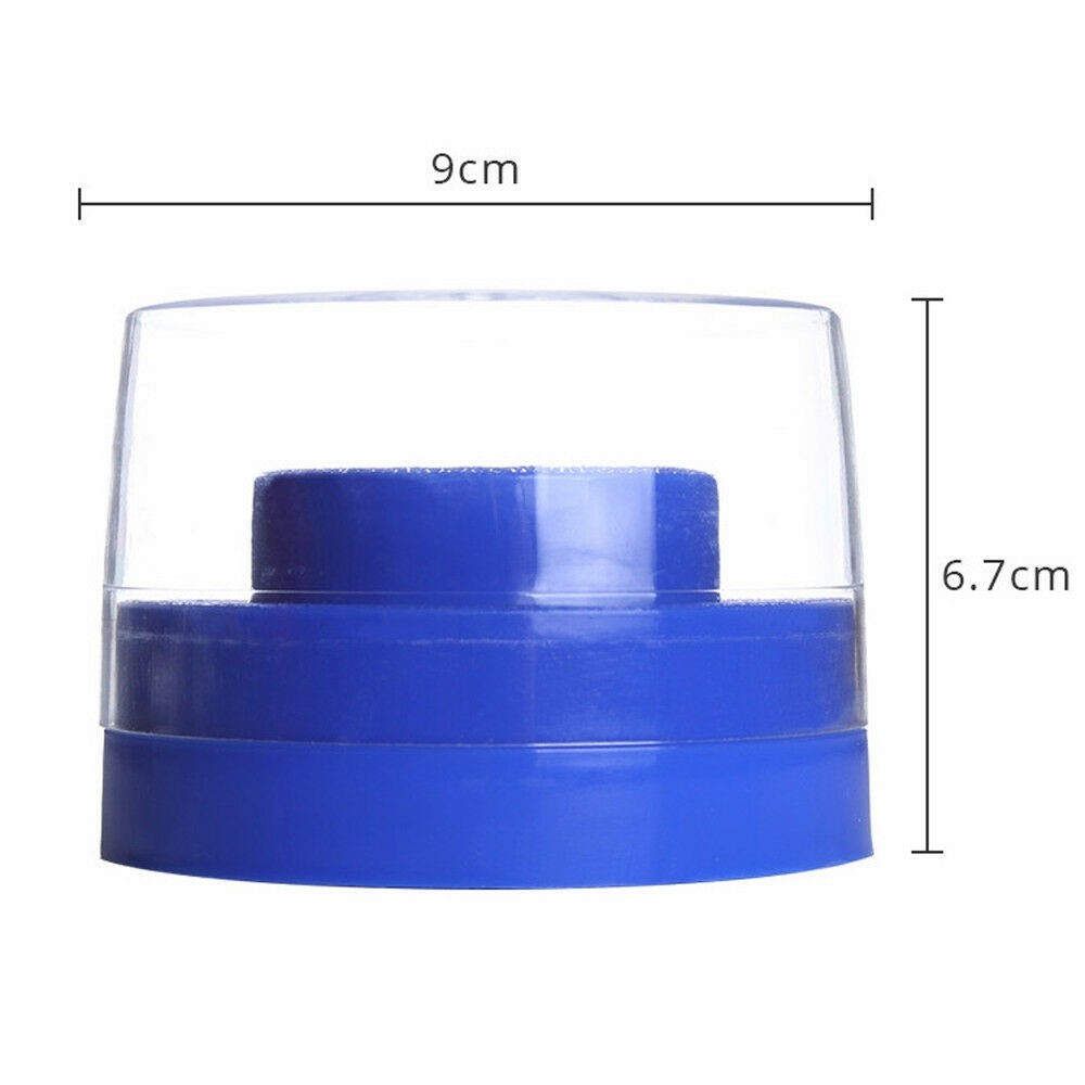 Round Dental Bur Block Holder Station with Lid – Plastic Holds 60 Burs HP RA FG