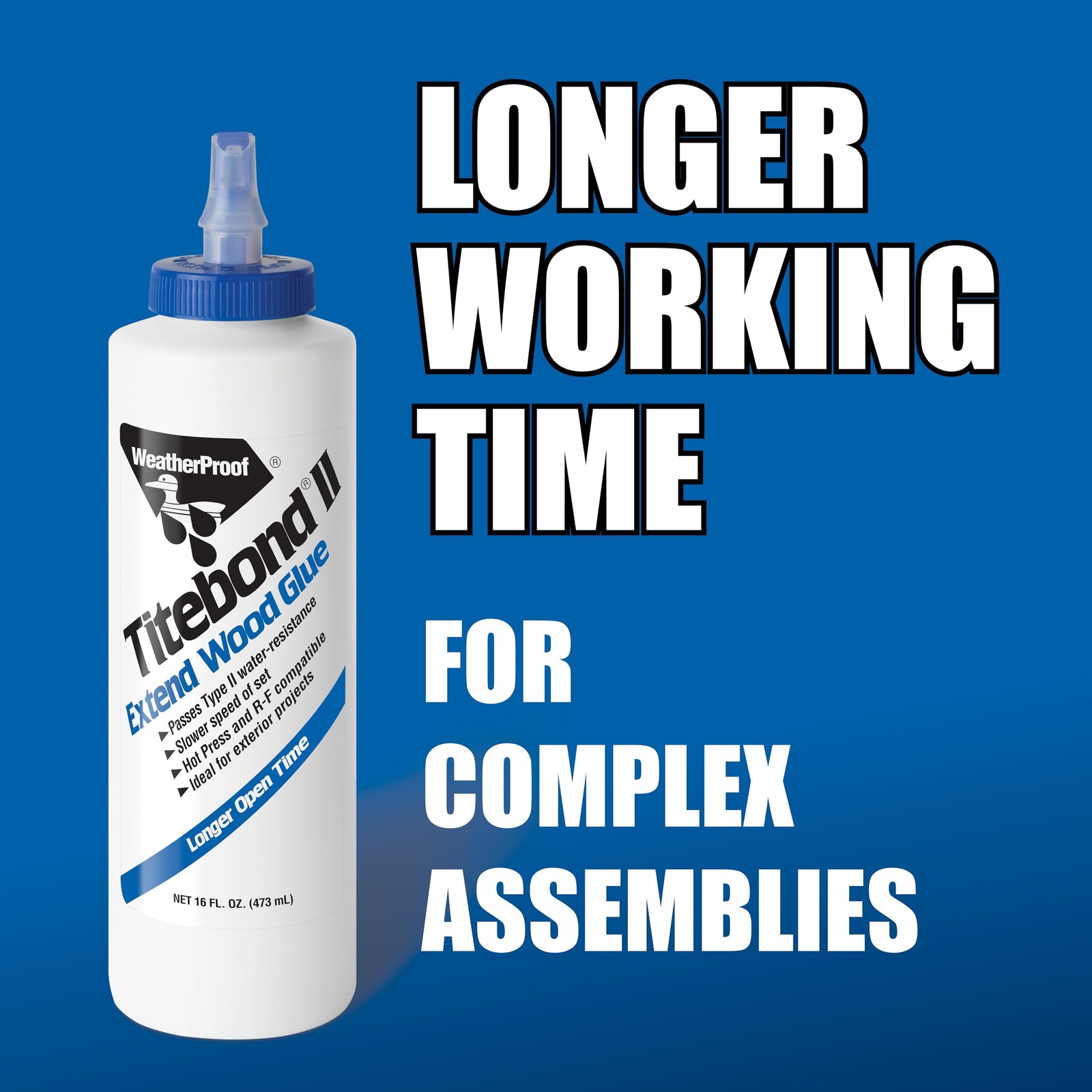 4134 Extend Wood Glue Bottle, 16 oz.