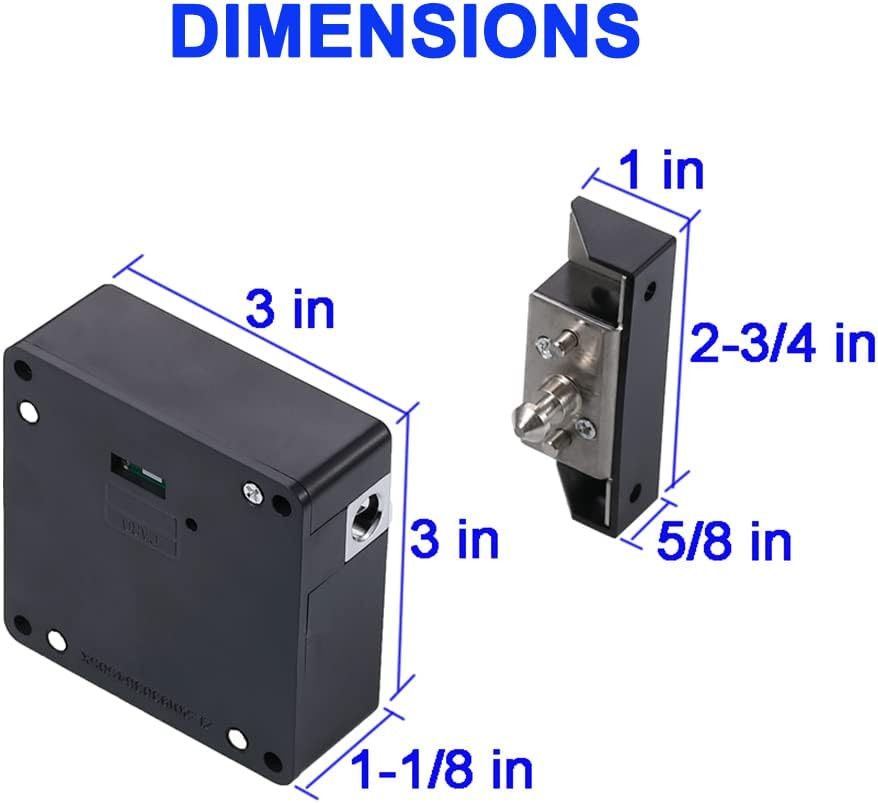 RFID Lock Electronic Cabinet Lock with USB Cable – Hidden DIY Lock for Wooden Ca