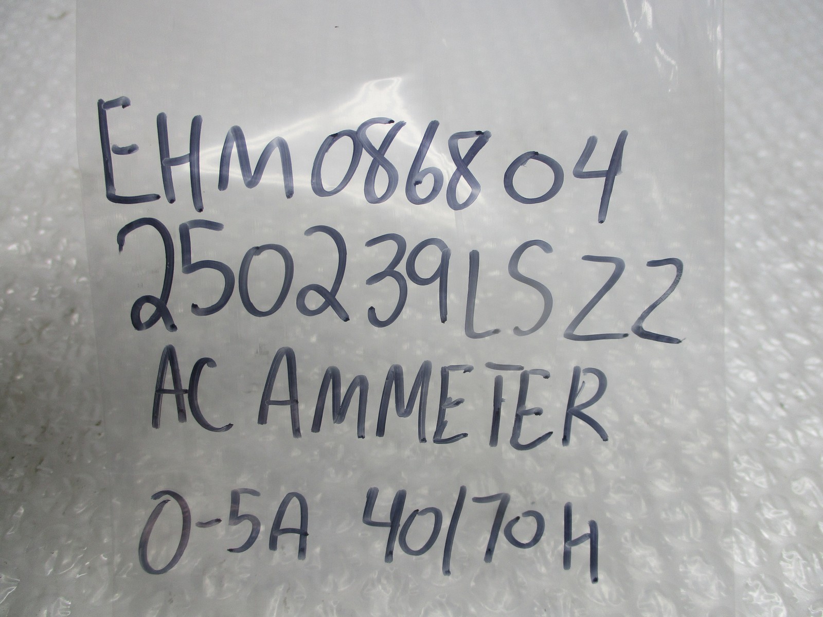 GENERAL ELECTRIC 250239LSZZ PANEL METER 0-400AC NSNP