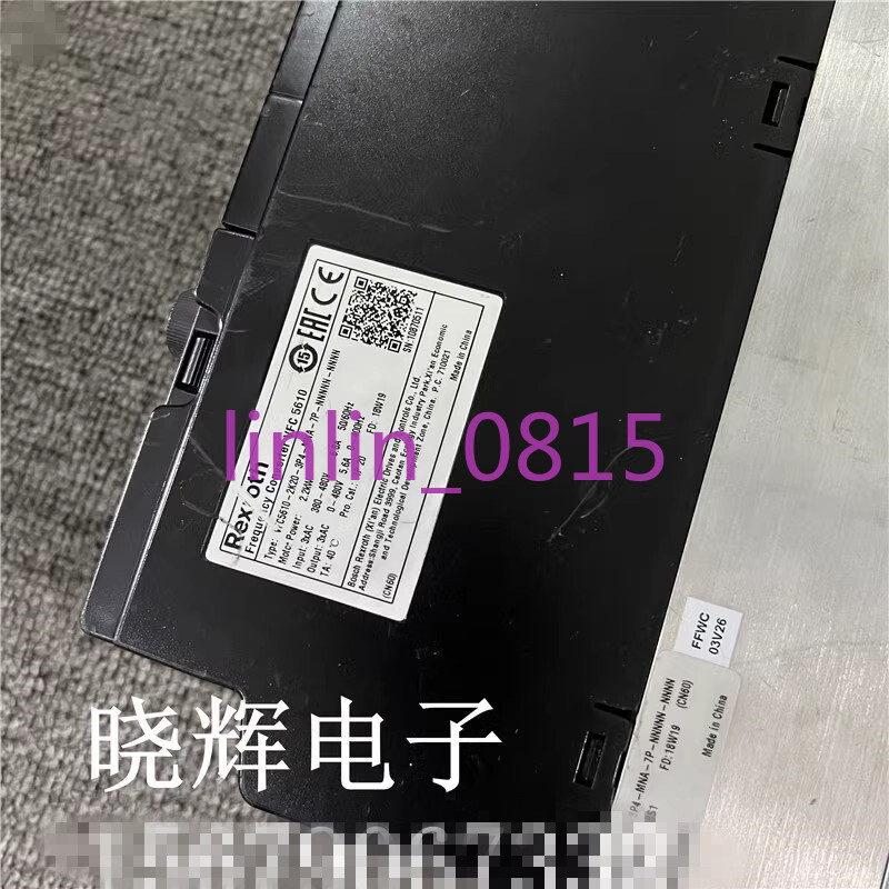 1Pcs Used Rexroth inverter VFC5610-2K20-3P4-MNA-7P 2.2KW 380V