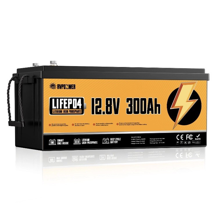 12V 300Ah LiFePO4 Lithium Battery 200A BMS 3840Wh for RV Off-Grid Solar System