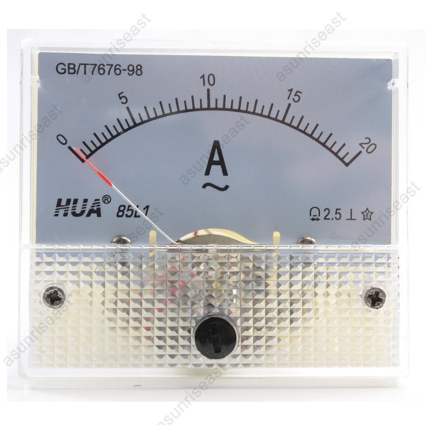 1 × AC20A Analog Panel APM Current Meter Ammeter Gauge 85L1 AC0-20A