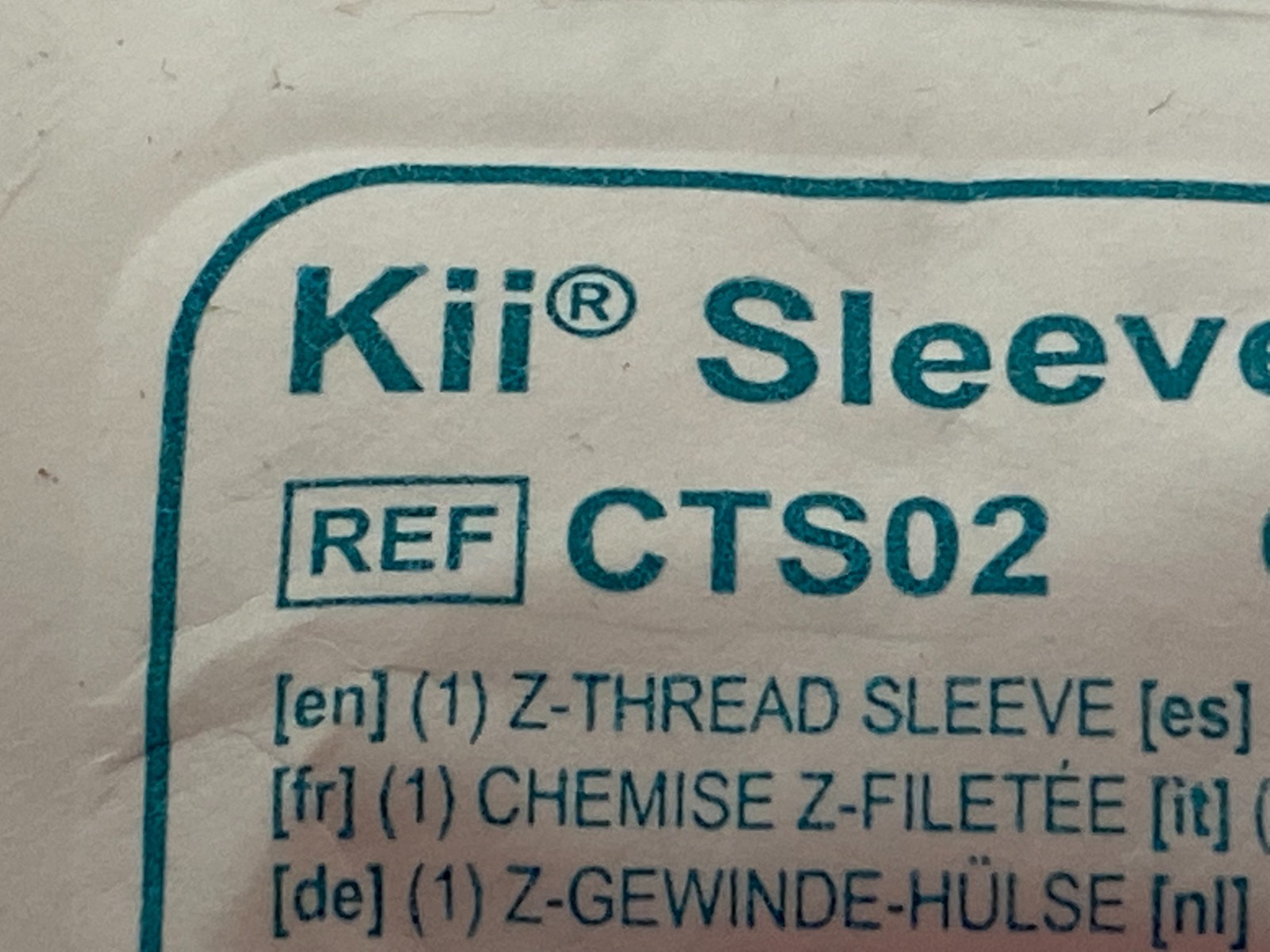 Lot of 3 APPLIED Sleeve CTS02 Exp.2028-05 & 2028-06 (*T36/T78*)