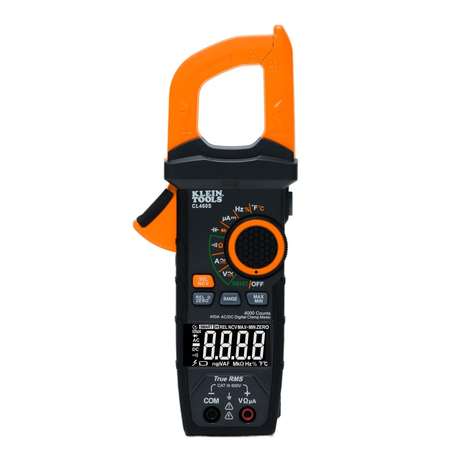 Klein Tools CL460S 400A AC/DC Auto-Ranging Smart Digital Clamp Meter with TRMS,