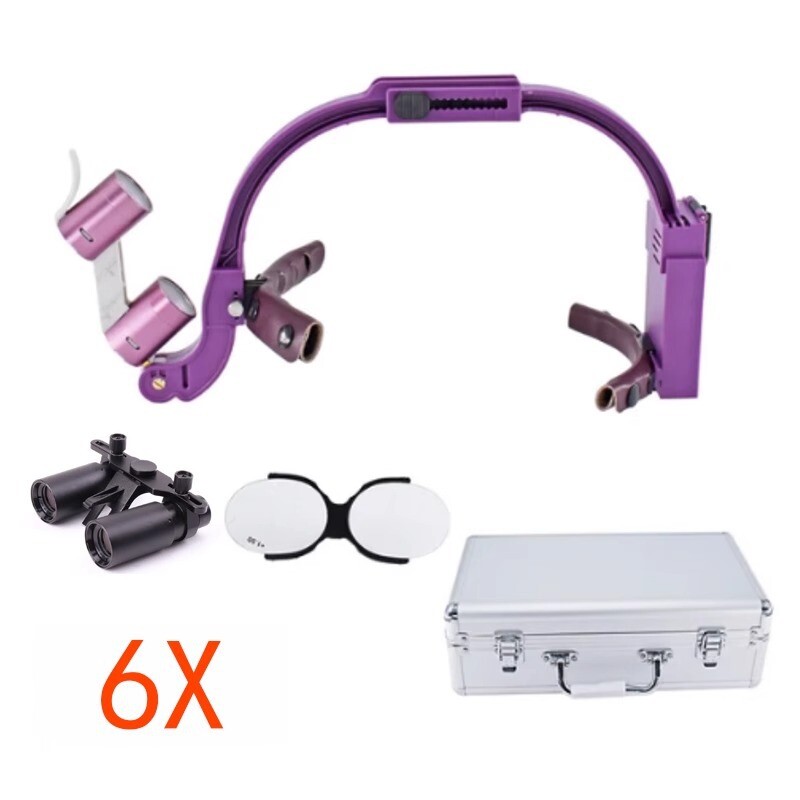 Dental Nosal Throat Ear ENT Headlight Loupes 2.5x-8x Magnification