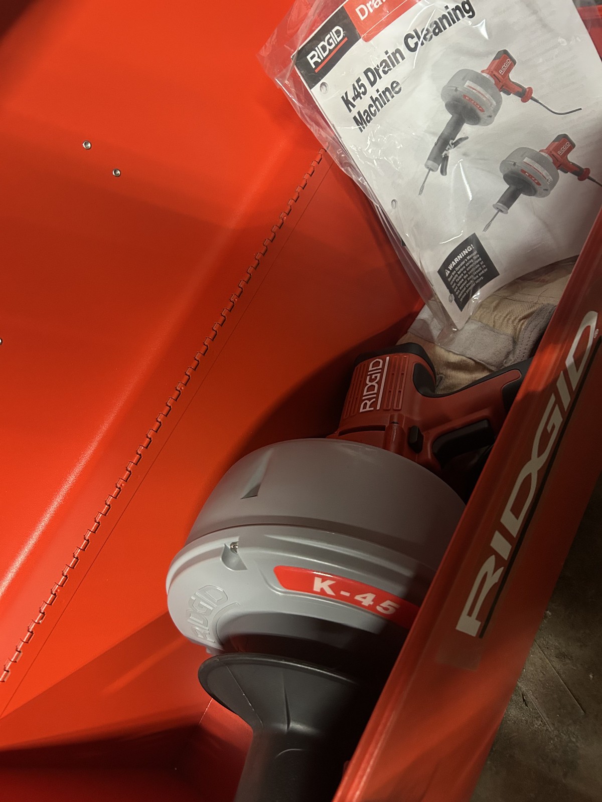 RIDGID Drain Cleaning Gun: Corded, K-45, For 3/4 in to 2 1/2 in Pipe, 5/16