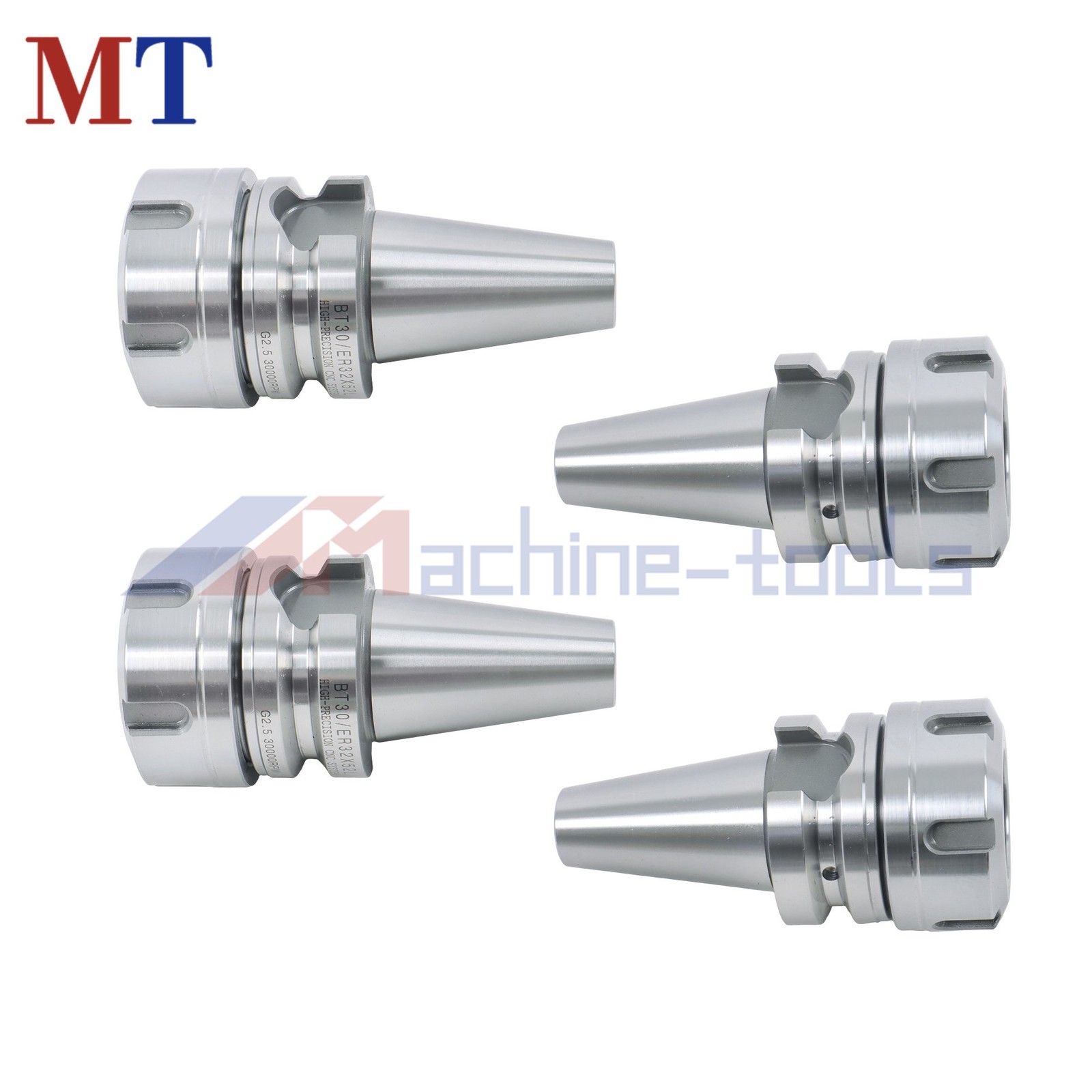 4 Pack High Speed BT30 ER32 Tool Holder 2.05 Inch 20000RPM G2.5 Precision