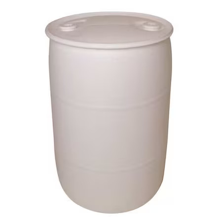 Closed Head Transport Drum, Polyethylene, 55 Gal, Unlined, White, Tho55w