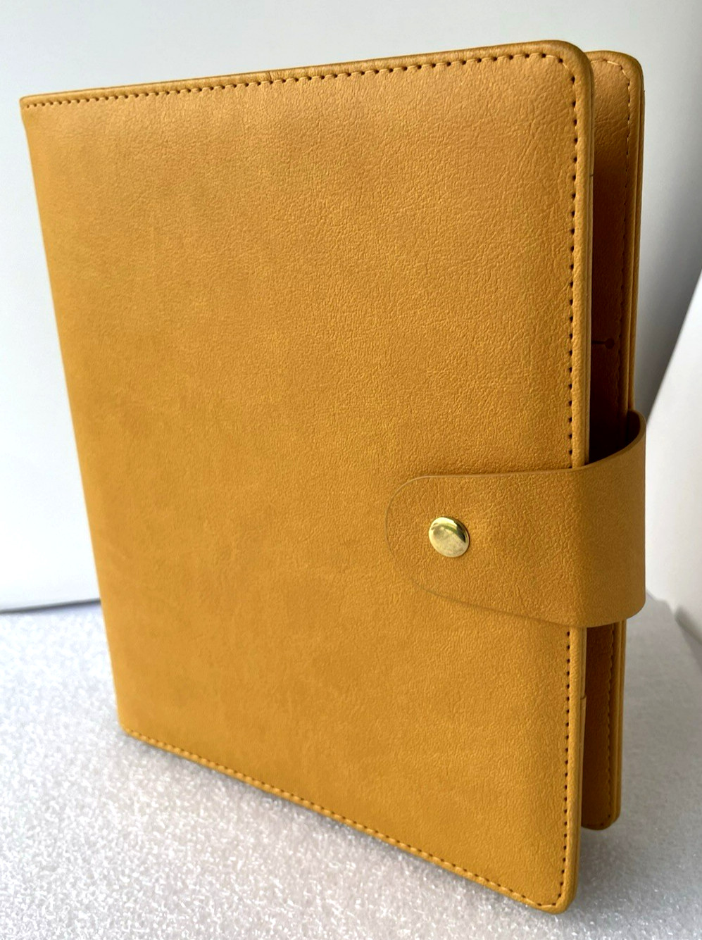 Erin Condren ~ Yellow Faux Leather Planner Binder 6-Ring – 1.25″ ~Snap ~ Perfect