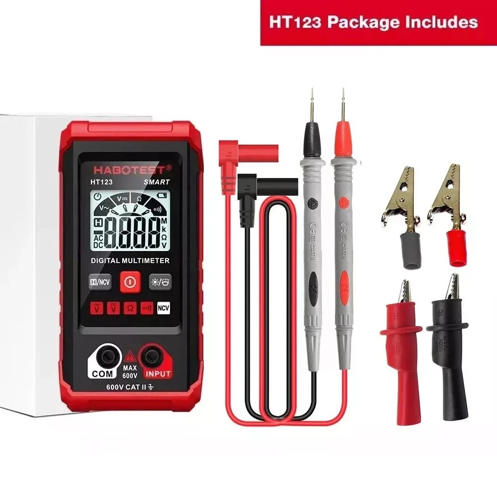 Digital Multimeter AC DC Voltmeter Ammeter Ohmmeter Volt Tester Meter WITH PROBE