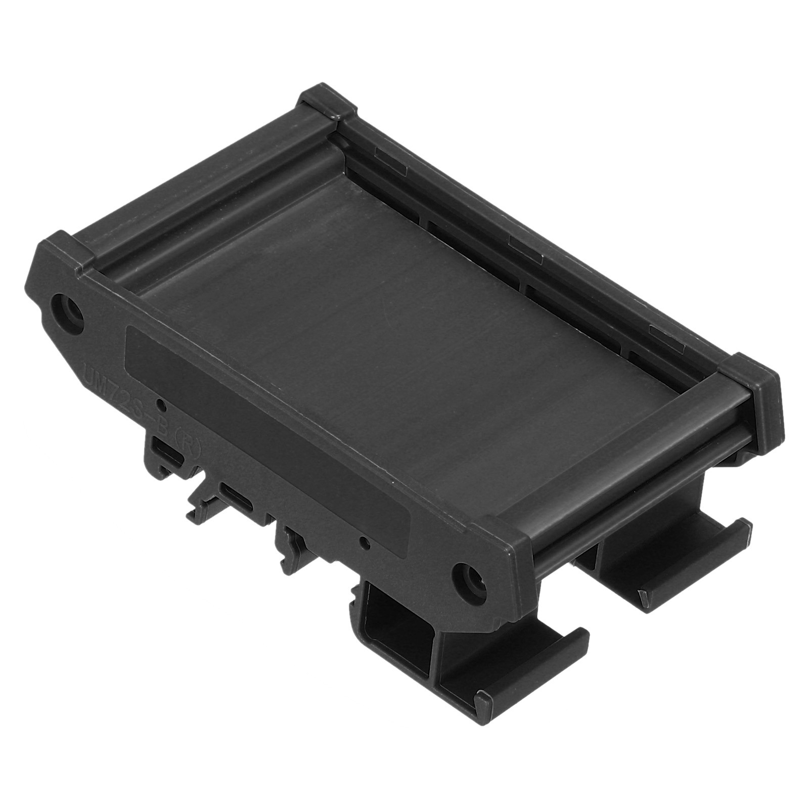 DIN Rail Mount Carrier for 50mm x 72mm PCB Housing Bracket Black