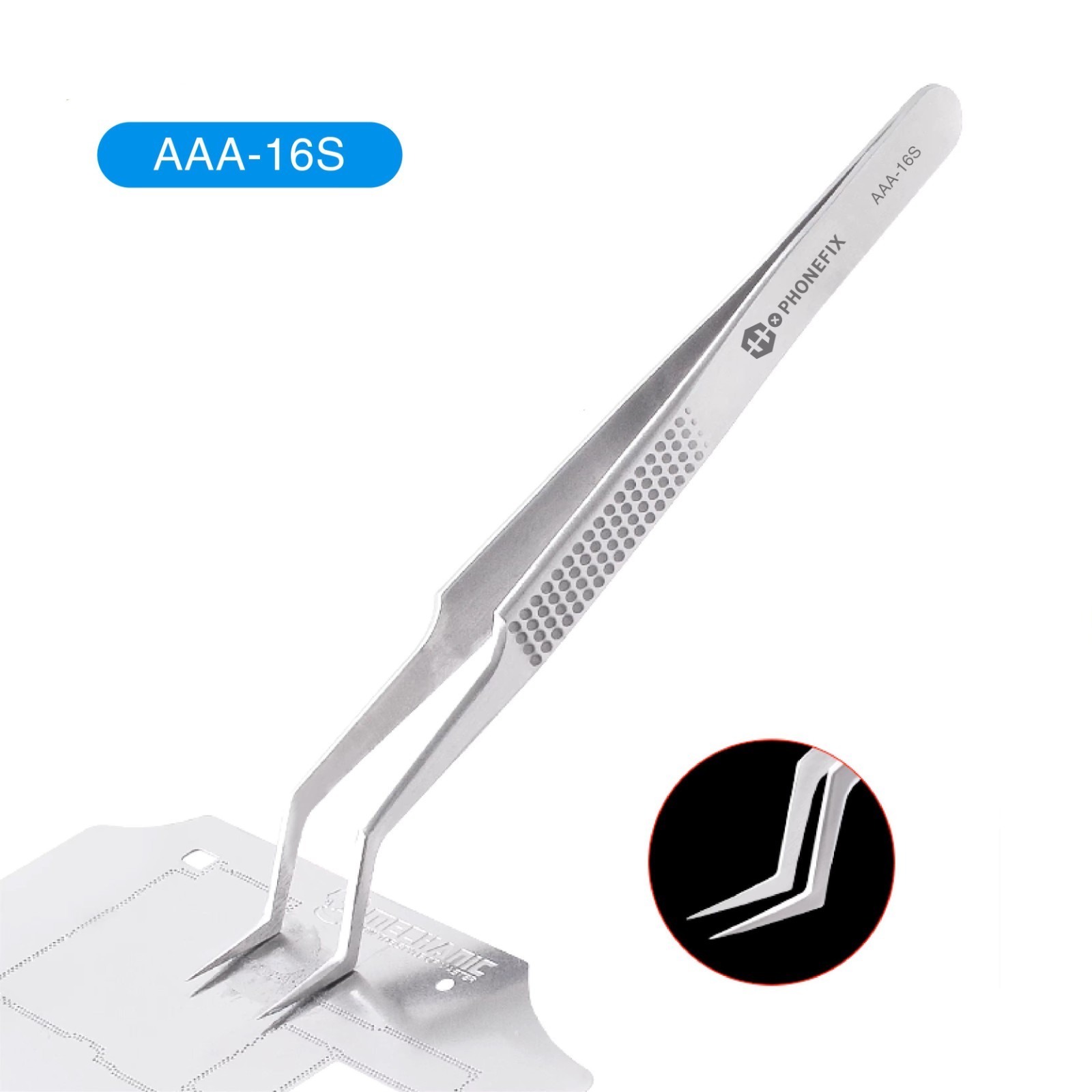 Curved Precision Tweezers – Anti-Static, Non-Magnetic Phone PCB Solder Repair