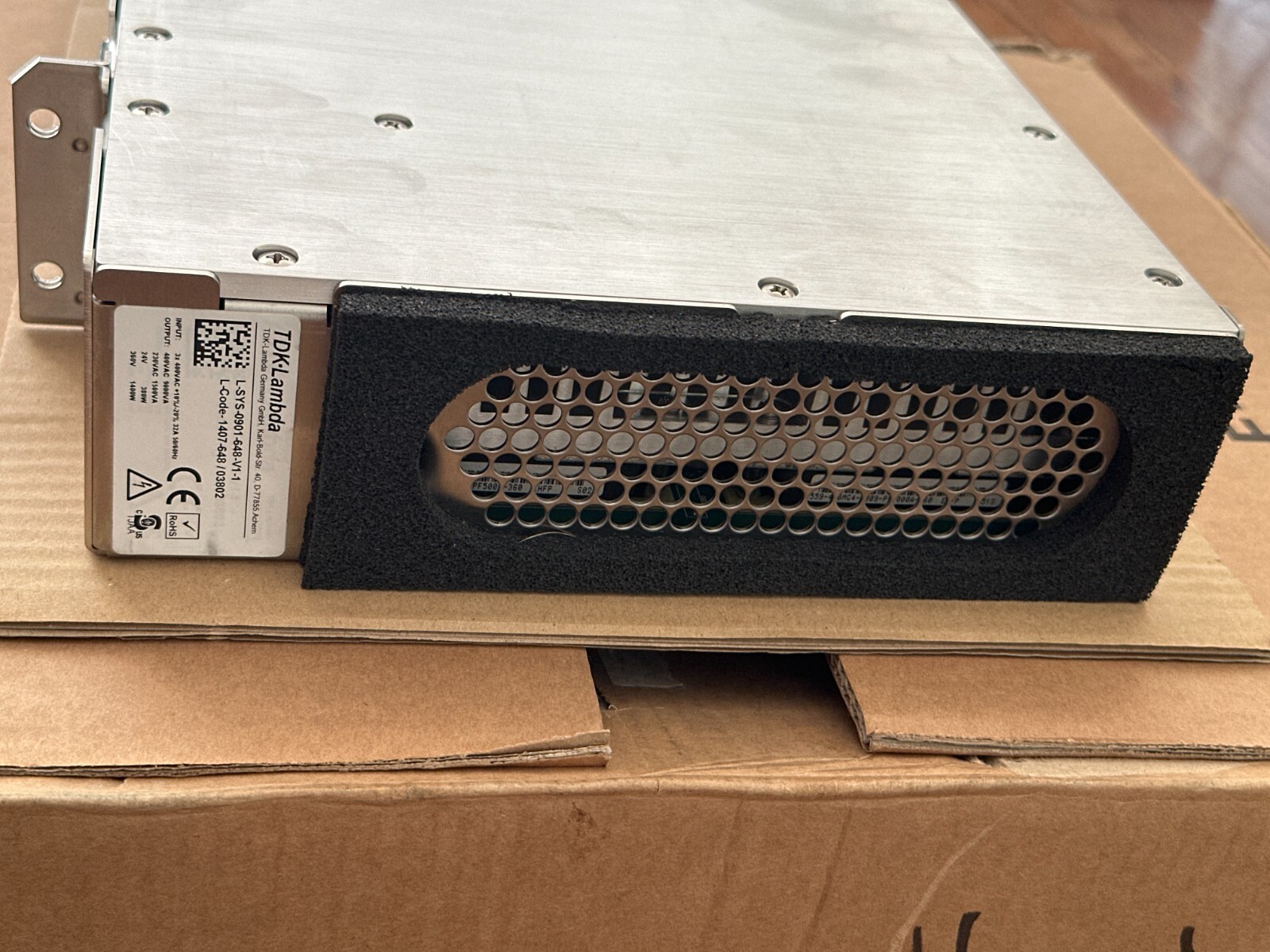 Siemens TDK-Lambda PDR Power Supply 10187302 S03802 L-SYS-0901-648-V1-1 1407-648