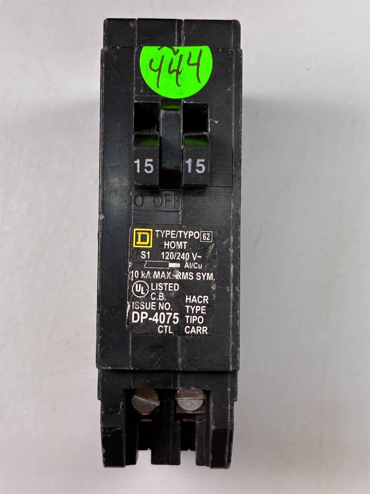 Square-D HOMT1515 Twin Tandem Double (15/15-Amp) 2P 120/240V 60-DAY WARRANTY