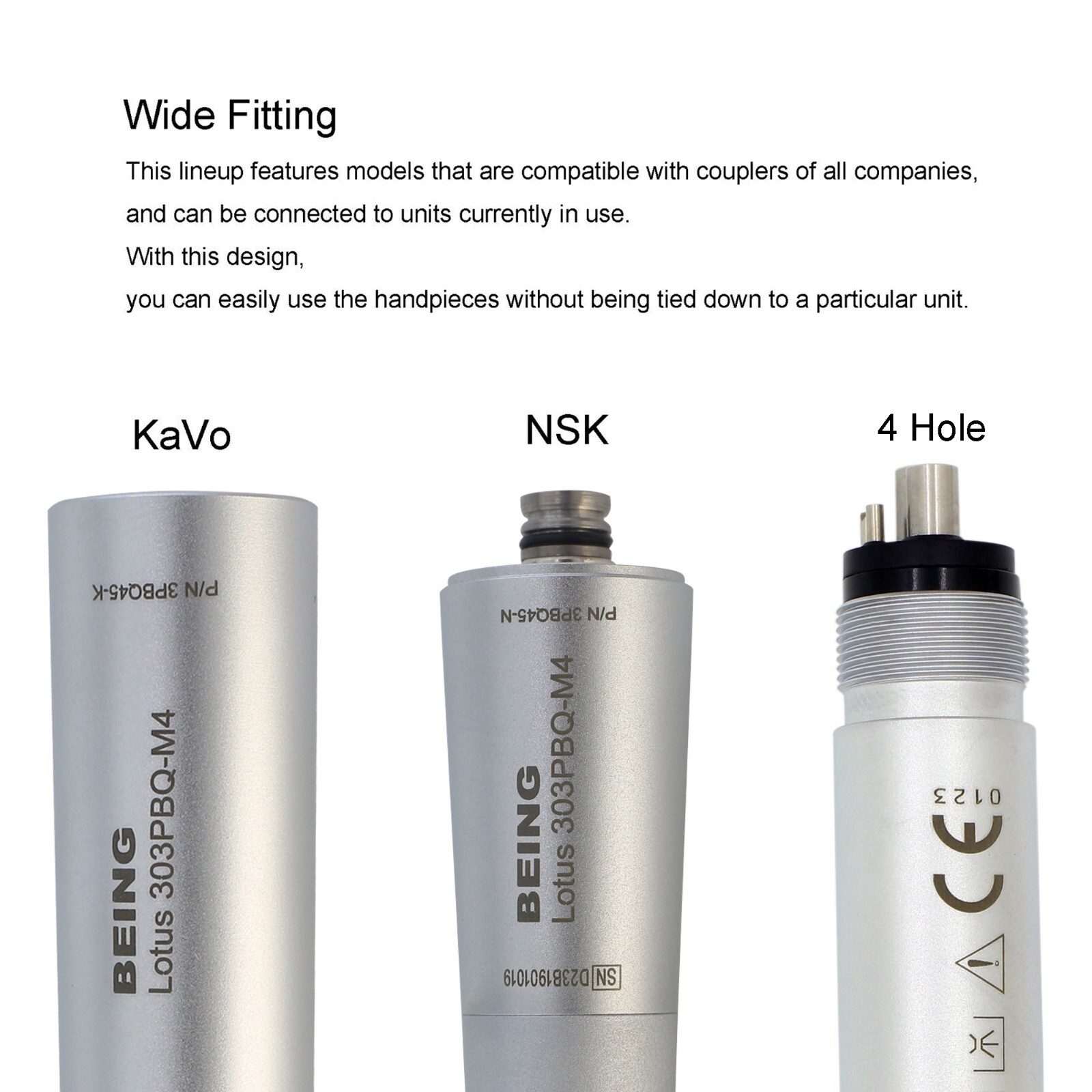 BEING Dental Surgical Handpiece 45 Degree High Speed Kavo NSK Coupler 4 6 Hole