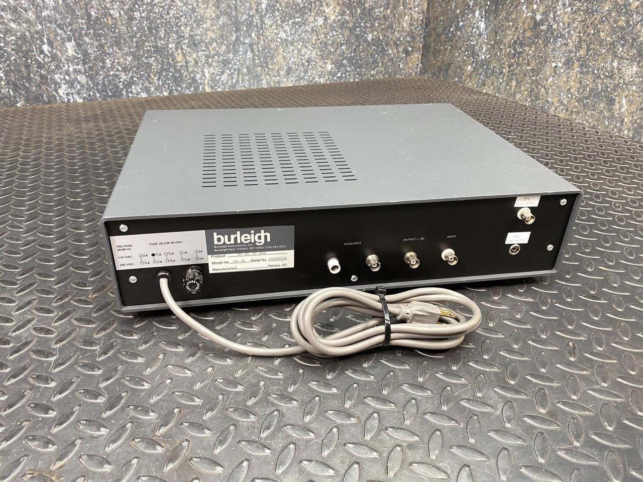 Burleigh PZ-70 Variable HV DC Power Supply 0-500V / 0-1000V